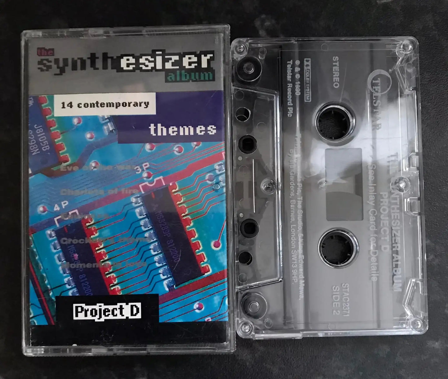 The Synthesizer Album, by Project D, Telstar, STAC 2371, Vintage Cassette Magretro