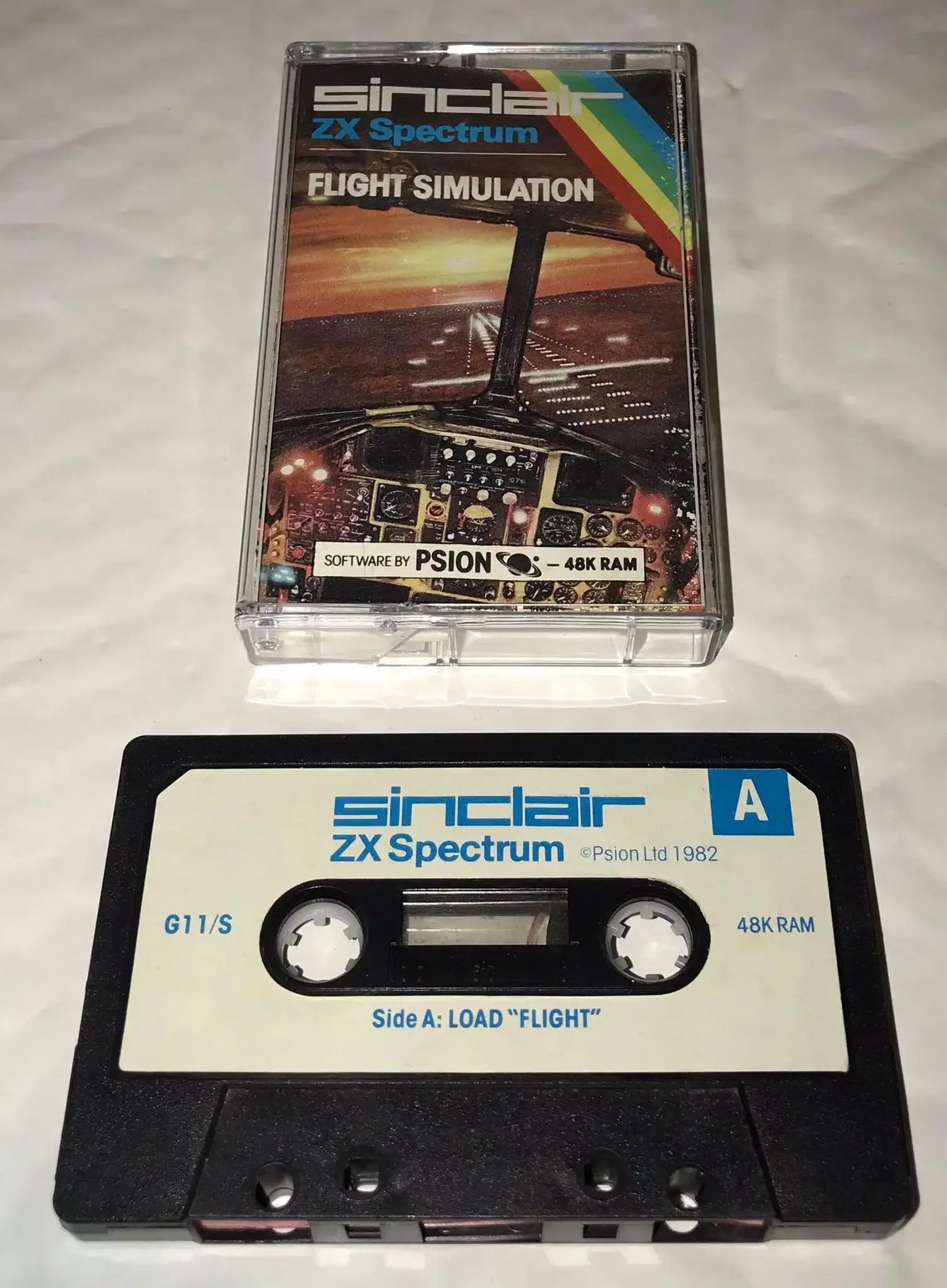 Flight Simulation, ZX Spectrum game by Psion / Sinclair, Working Magretro