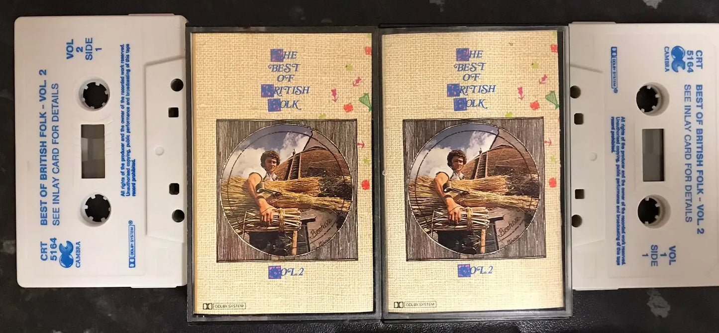 The Best of British Folk, Double Album, CAMBRA, CRT 5164, Vintage Cassette Magretro