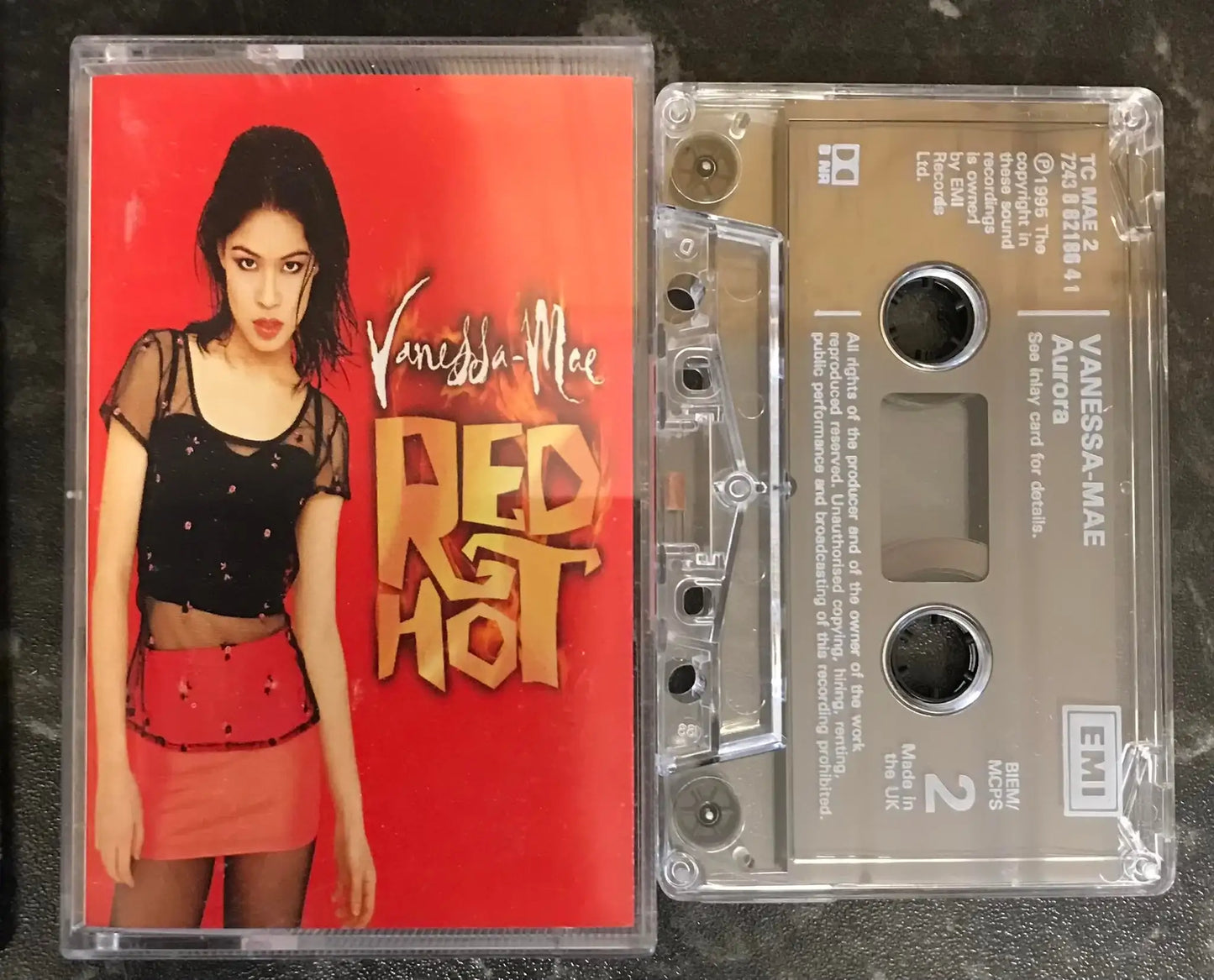 Vanessa-Mae, Red Hot Single, EMI, TC MAE 2, 7243 8 82186 4 1, Vintage Cassette Magretro