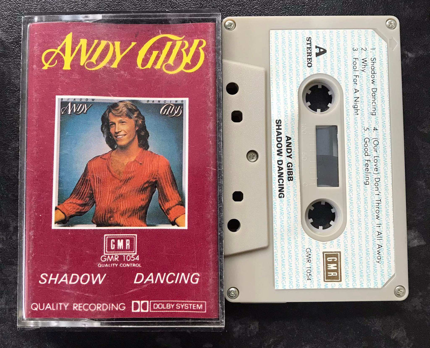 Andy Gibb, Shadow Dancing Album, Bootleg, gmr 1054, Vintage Cassette Magretro