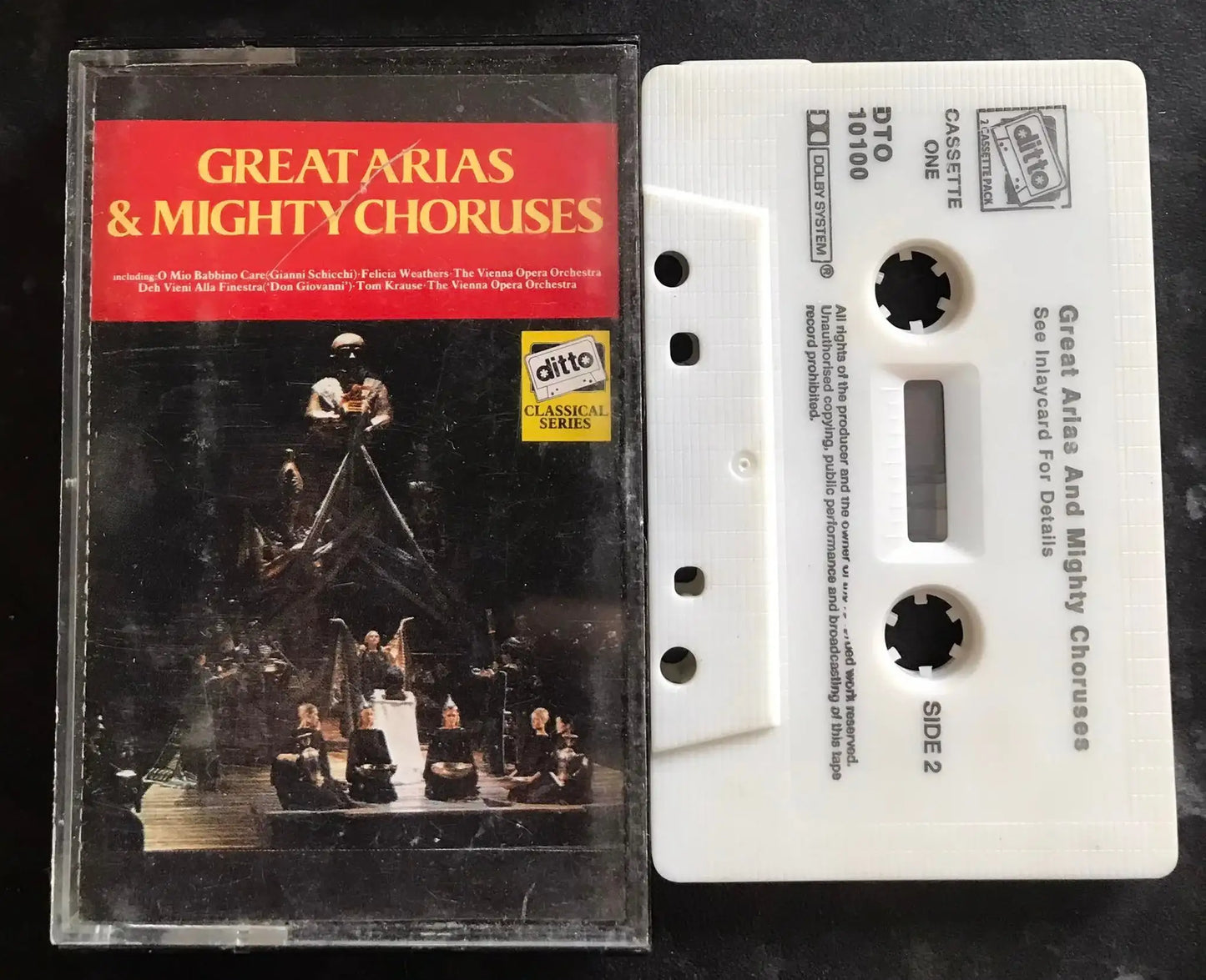 Great Arias & Mighty Choruses, Cassette 1, DITTO, DTO 10100A, Vintage Cassette Magretro