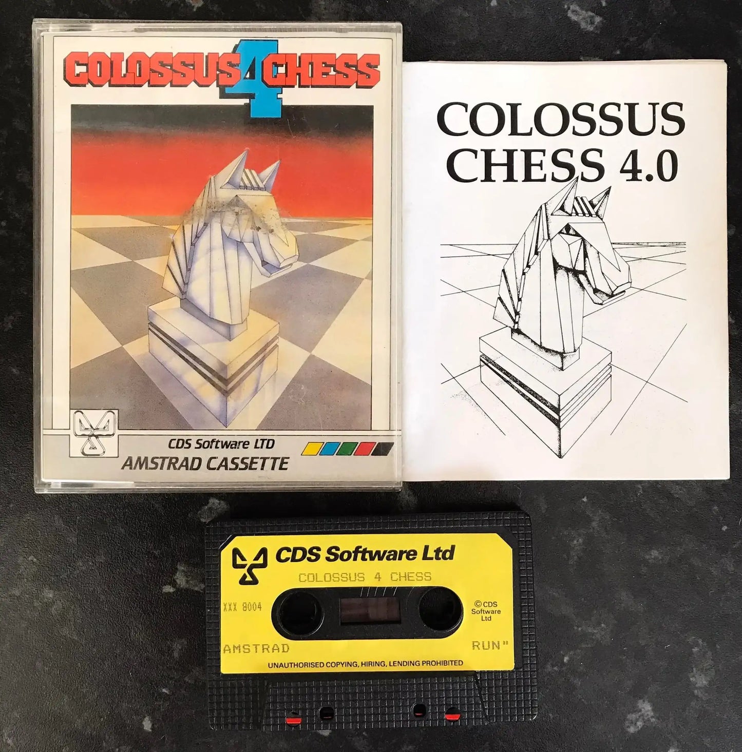 Colossus Chess 4, CDS Software, Amstrad 464 Game, RARE Magretro