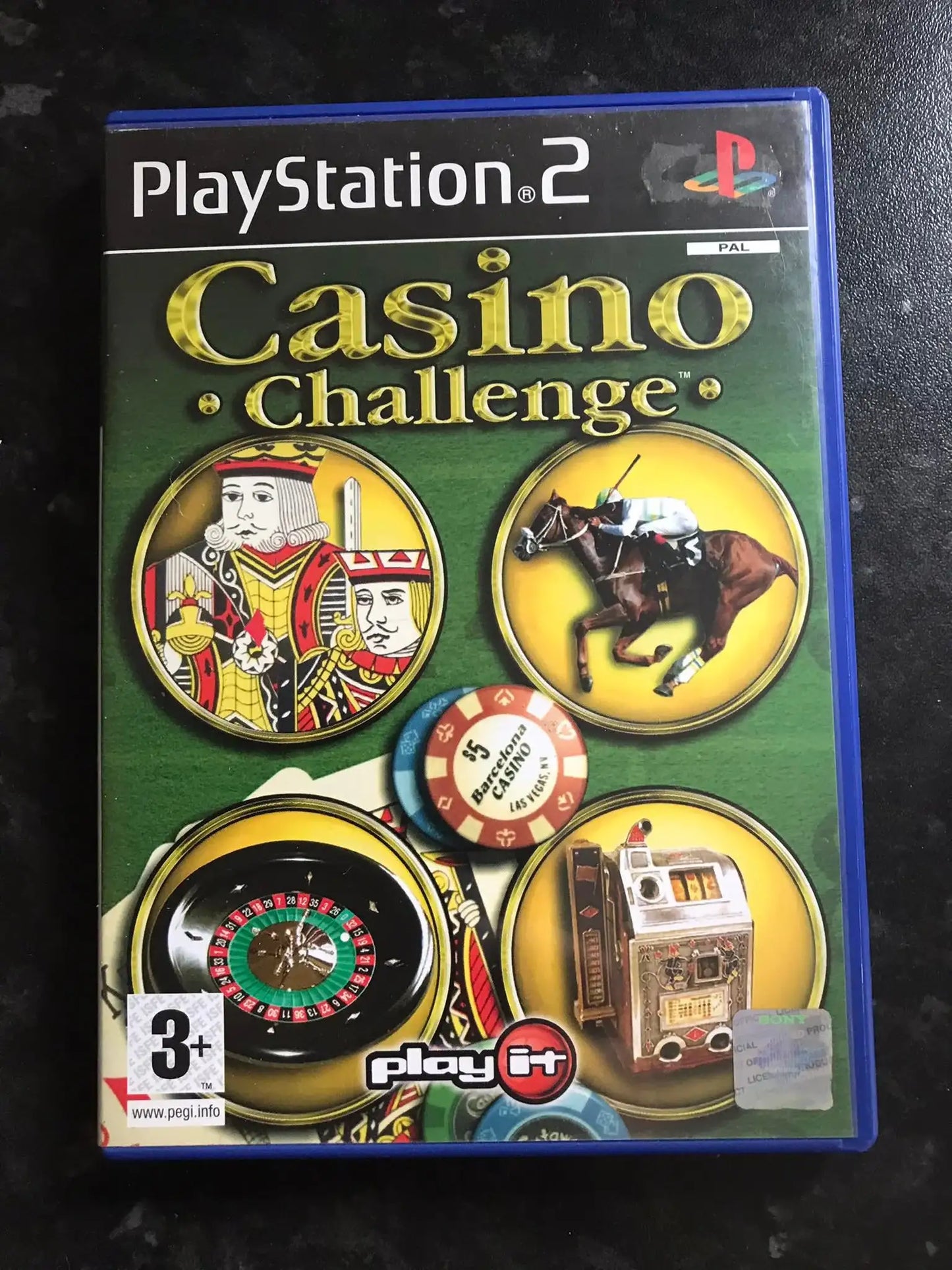 Casino Challenge, PS2 Game, PAL Magretro
