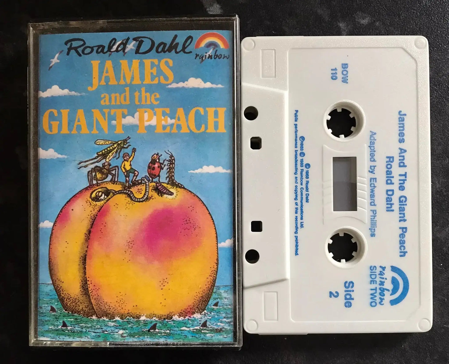 James And The Giant Peach By Roald Dahl, 1983, Rainbow, BOW 110 Magretro