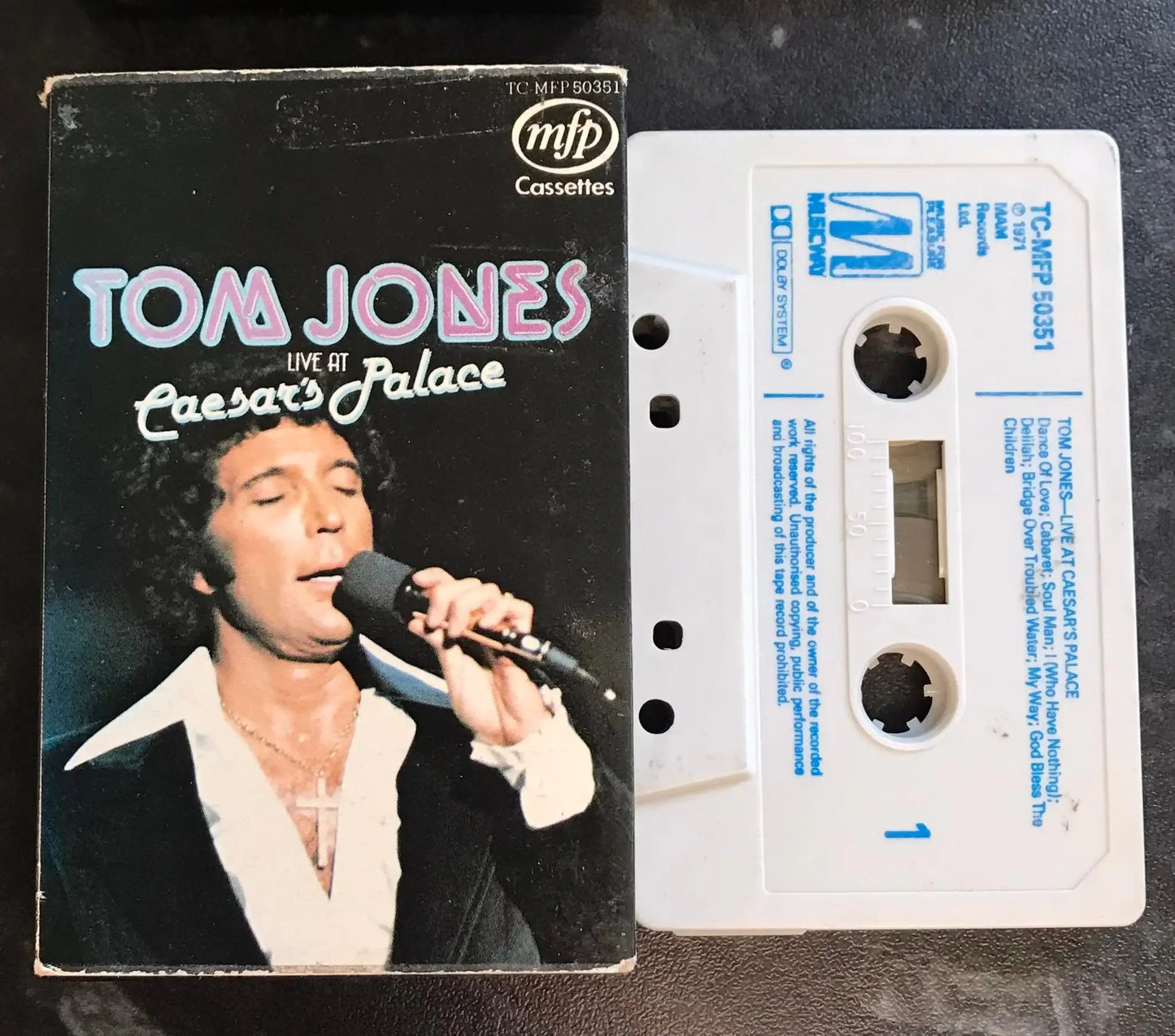 Tom Jones, Live At Caesar's Palace Album, Music For Pleasure, TC-MFP 50351 Magretro