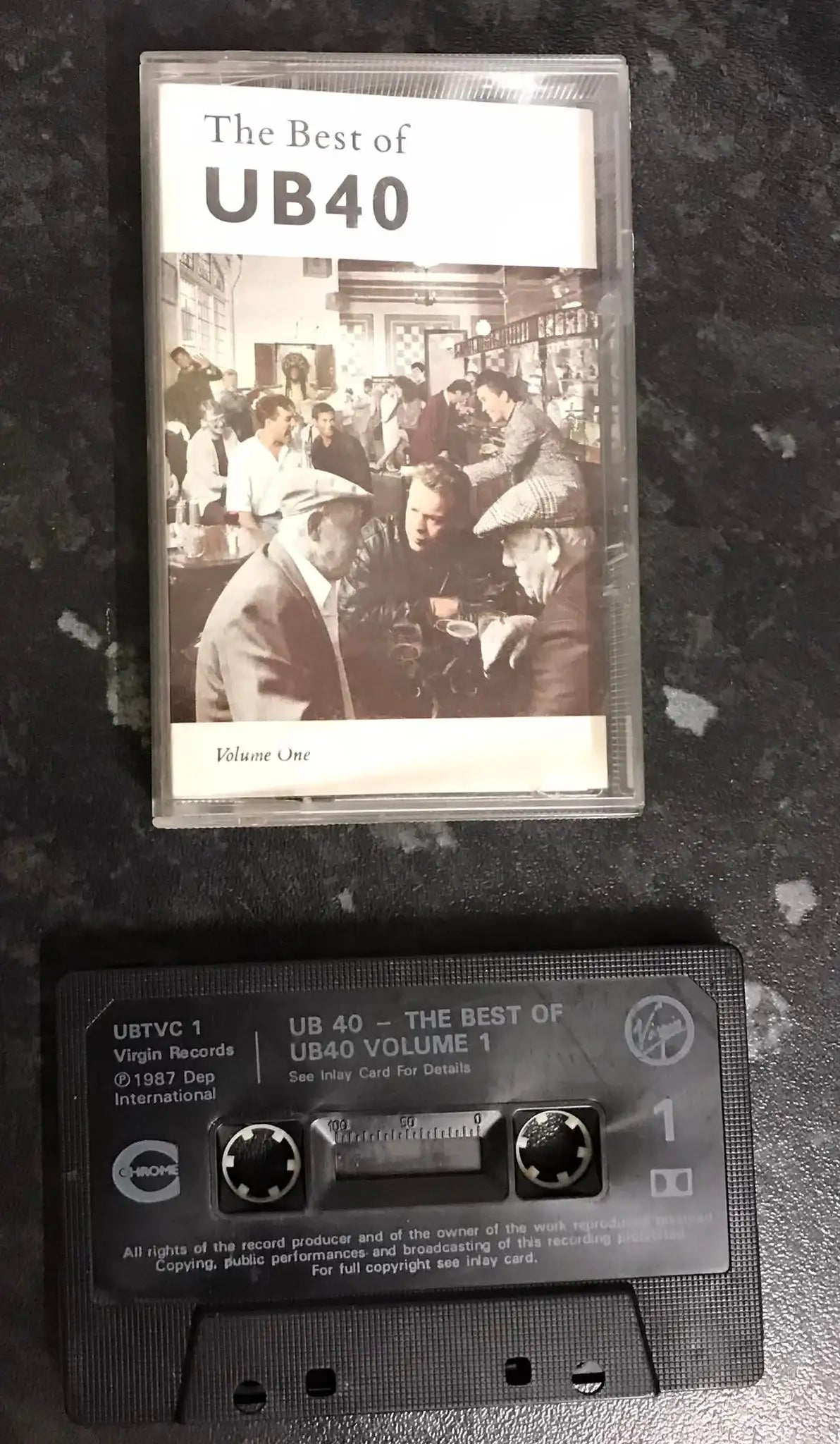 The Best Of UB40 Album, Volume One, Virgin, UBTVC1, Vintage Cassette Magretro