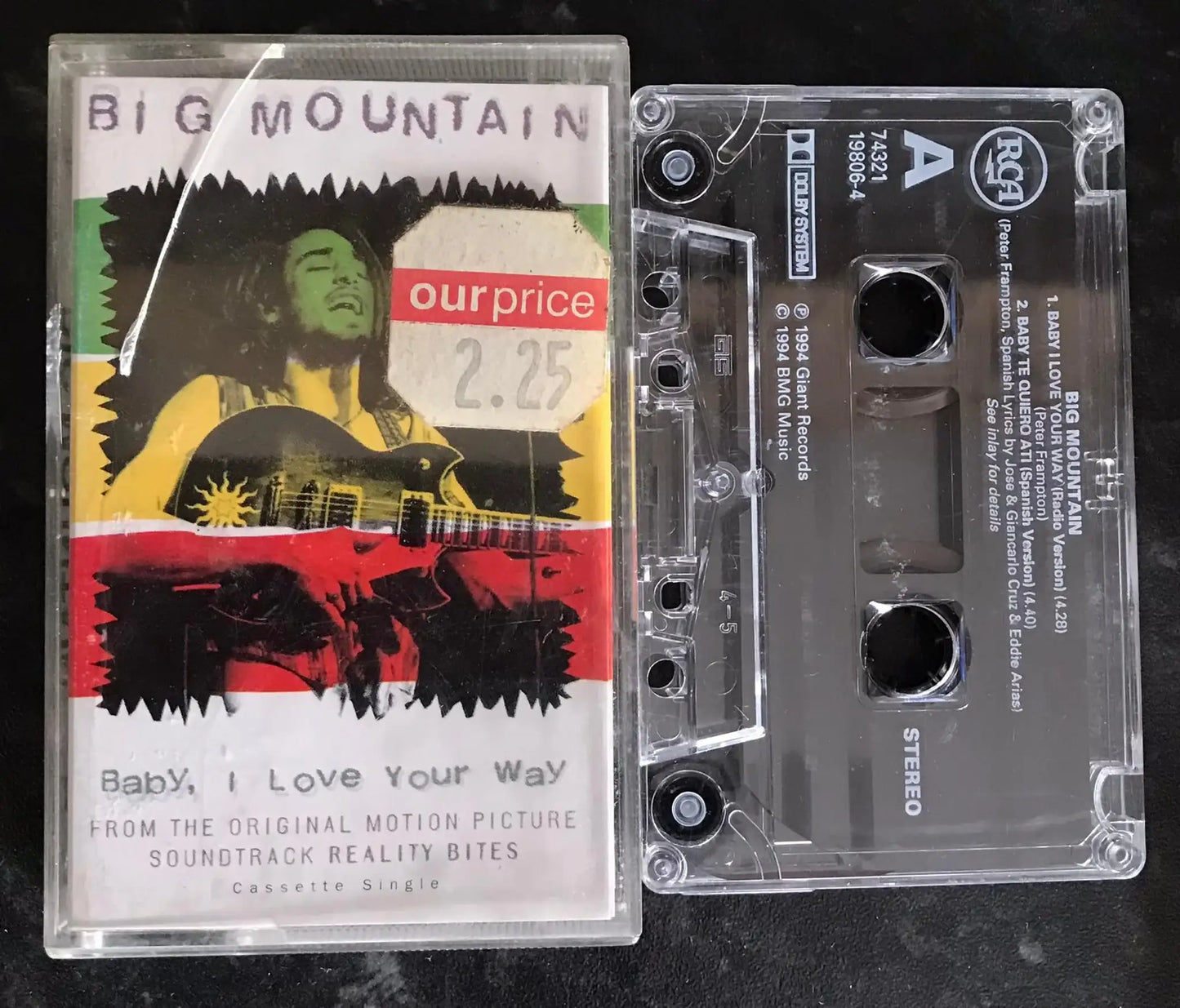 Big Mountain, Baby I Love Your Way Single Album, 74321 19806-4, Vintage Cassette Magretro