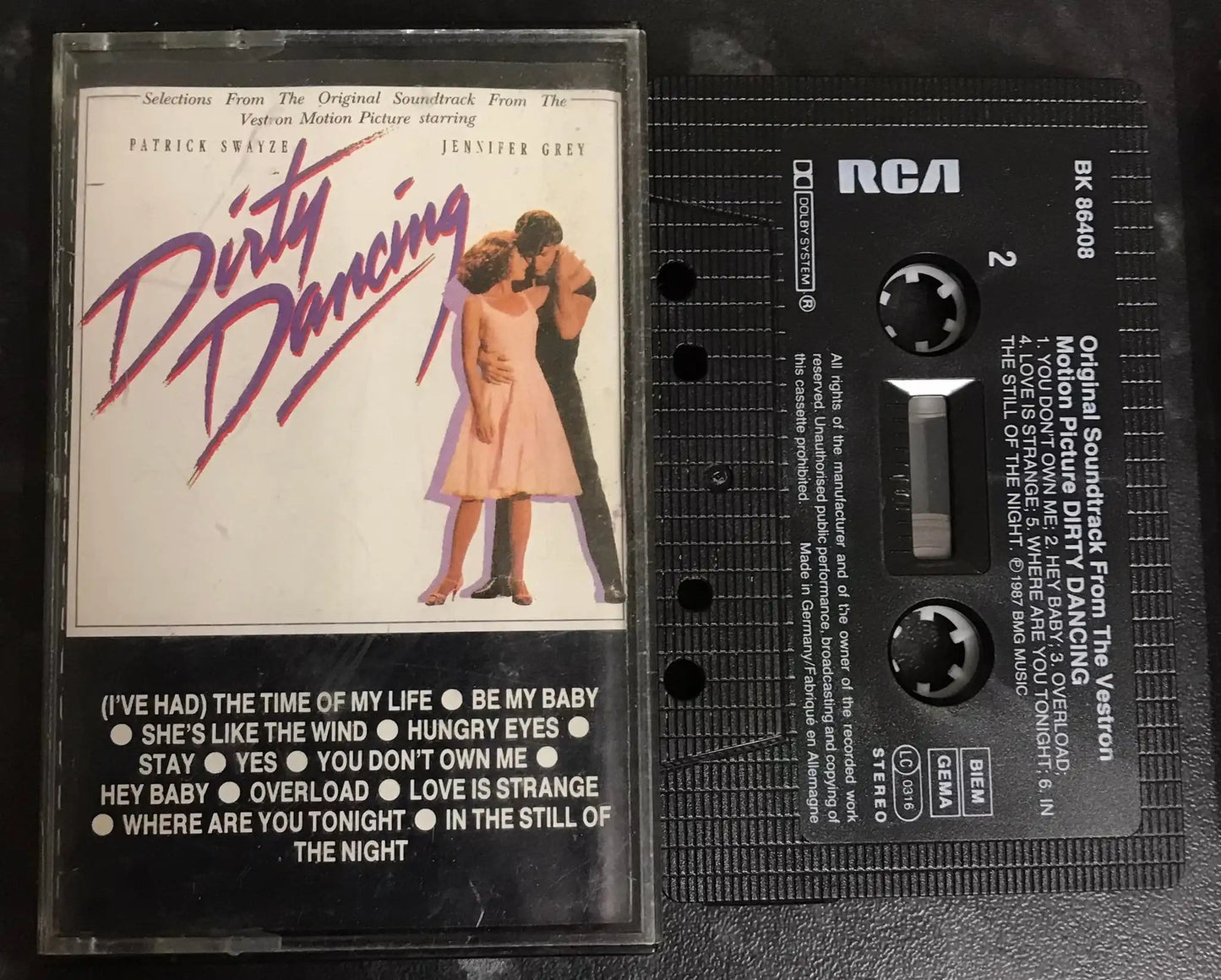 Dirty Dancing Original Soundtrack, RCA, BK 86408, Vintage Cassette Magretro