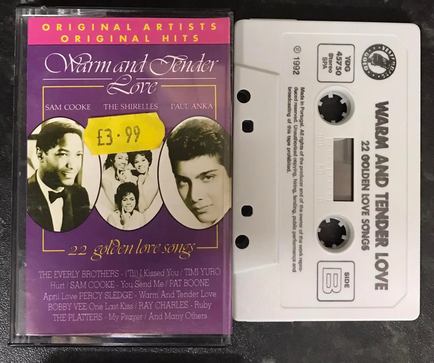 Warm and Tender Love Album, ydg 45750, Vintage Cassette Magretro