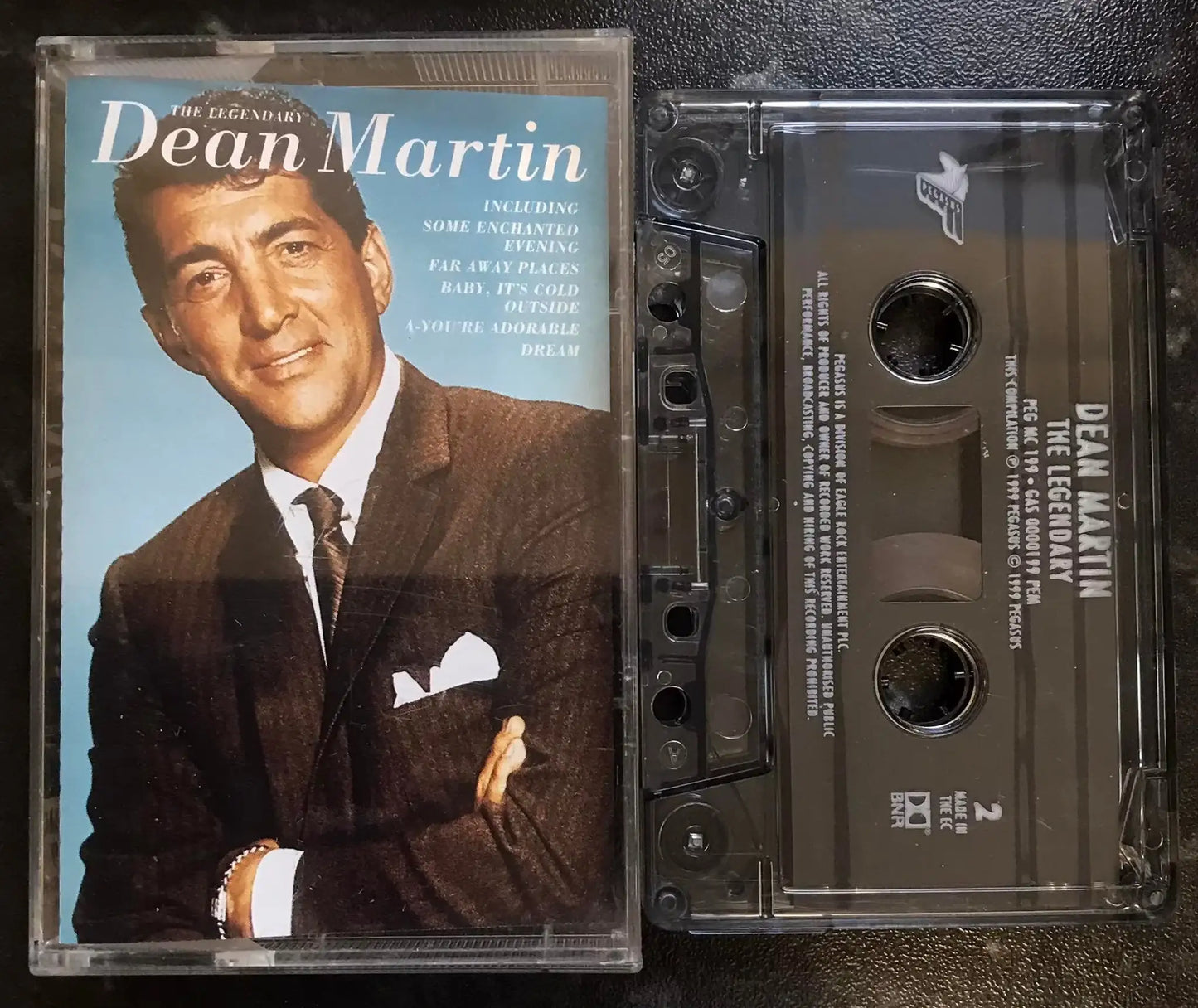 The Legendary Dean Martin Album, Pegasus, PEG MC 199, Vintage Cassette Magretro