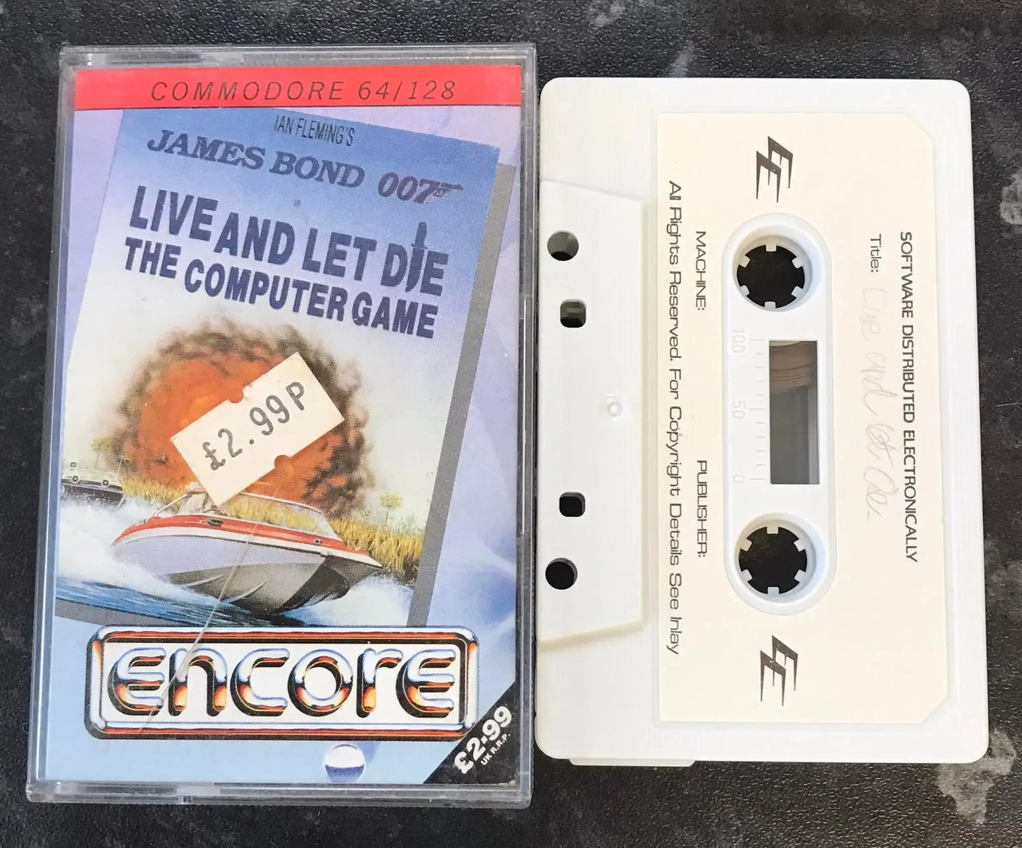Live and Let Die, 007 The Computer Game, C64 Game by Encore, WORKING Magretro