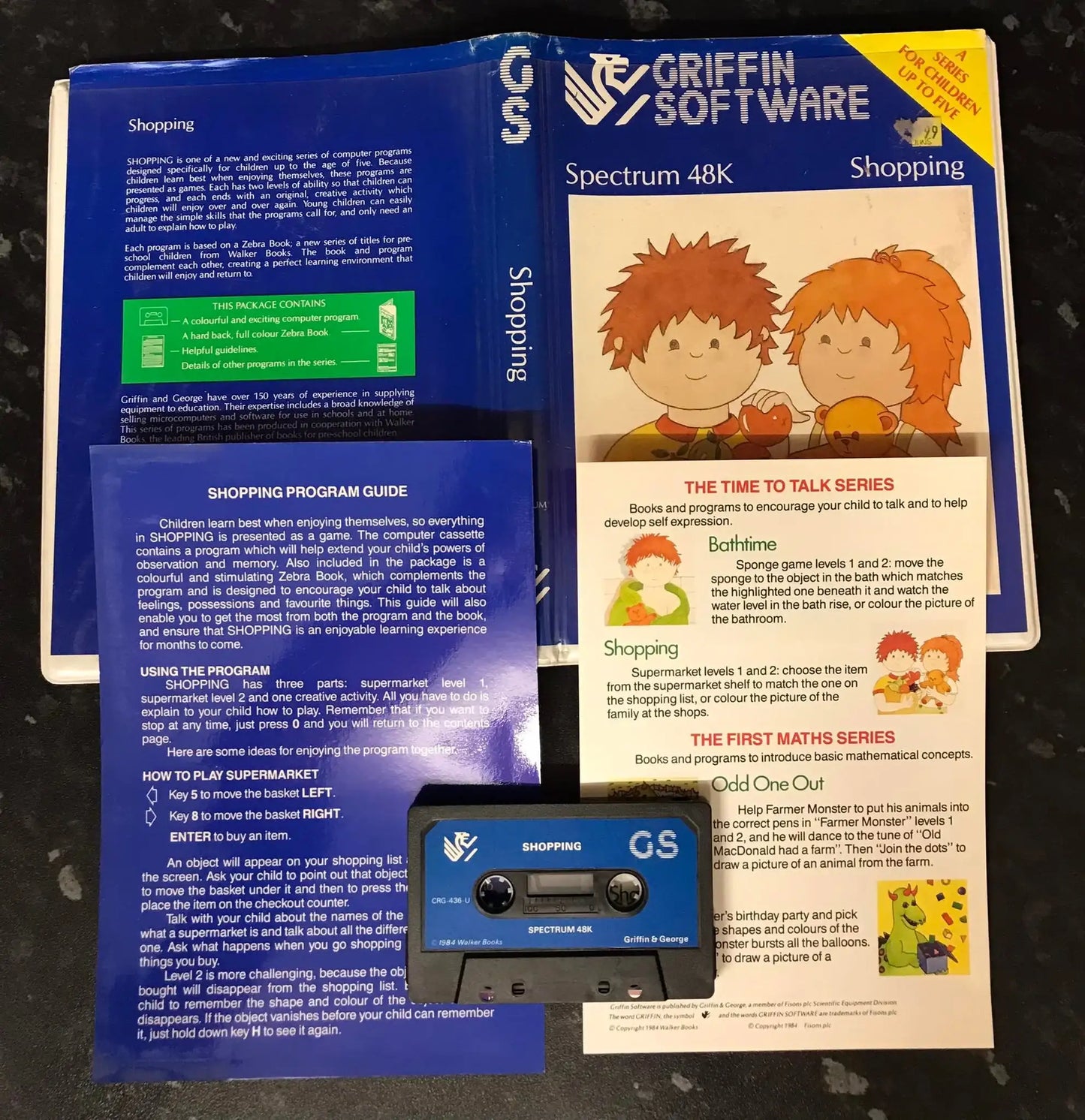Shopping, ZX Spectrum, by Griffin Software, Working, Rare Magretro