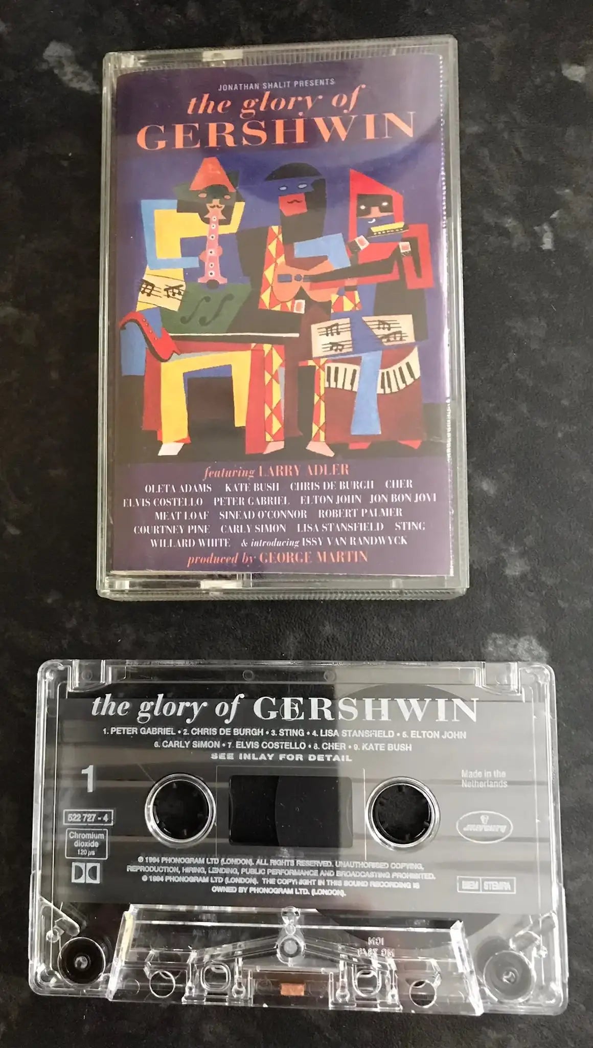 The Glory of Gershwin Album, Mercury, 522 727-4, Vintage Cassette Magretro