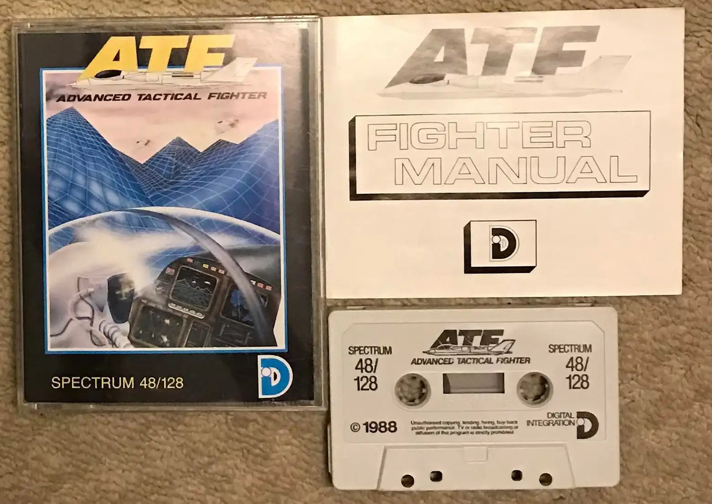 ATF, Advanced Tactical Fighter, Zx Spectrum, Released by Digital Integration Magretro