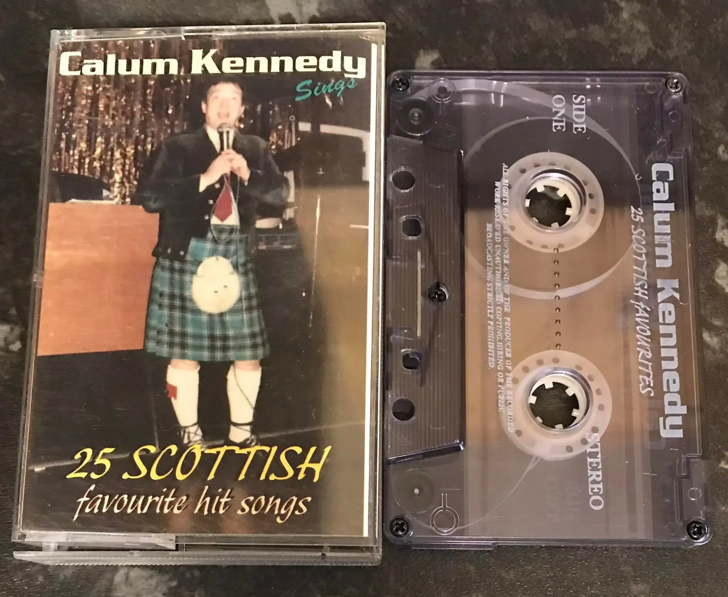 Calum Kennedy Sings 25 Scottish Favourite Hit Songs, Vintage Cassette Magretro