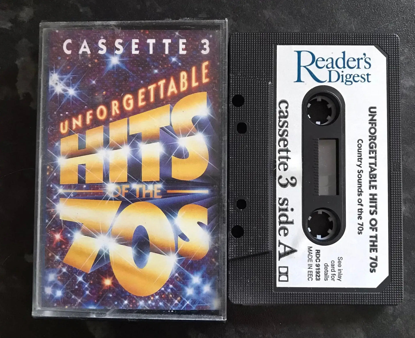 Unforgettable Hits of the 70's, Tape 3, RDC 91923, Vintage Cassette Magretro