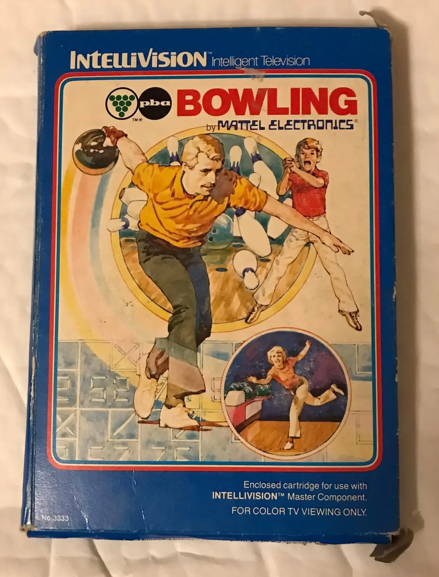 Intellivision game, bowling Magretro