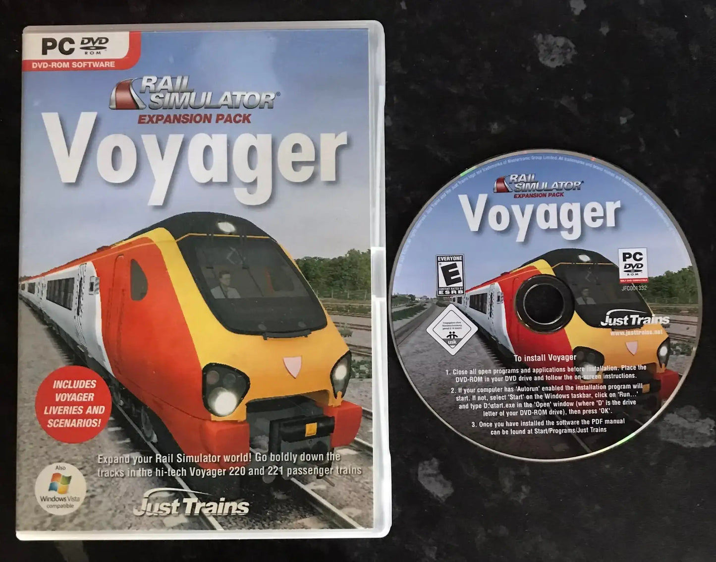 Train Simulator, Voyager Expansion, Just Trains, PC Game Magretro