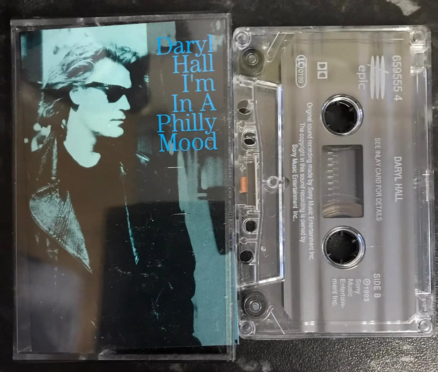 Daryl Hall, I'm In A Philly Mood Single, Epic, 659555 4, Vintage Cassette Magretro