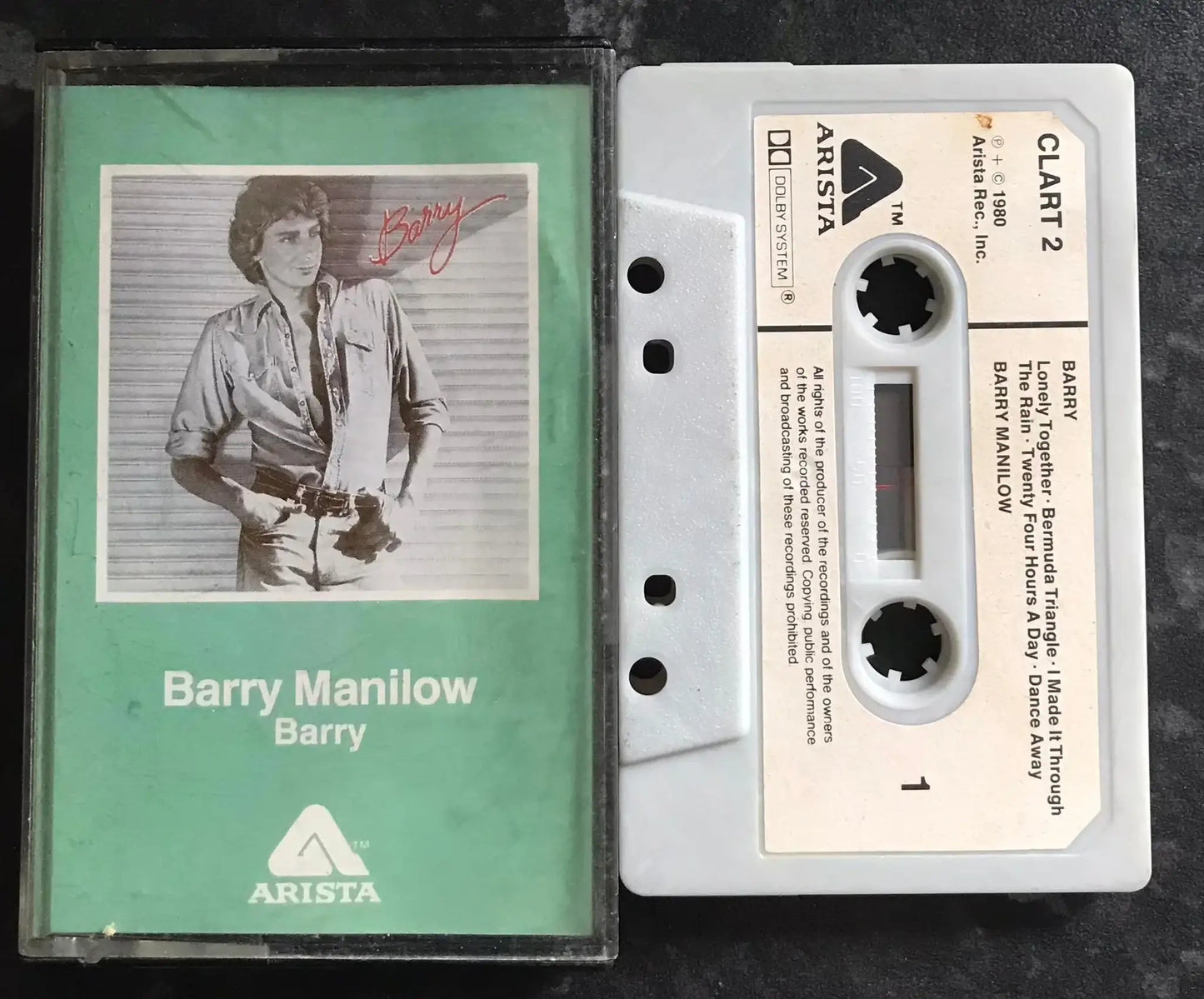 Barry Manilow, Barry Album, Arista, TLART 2, Vintage Cassette Magretro
