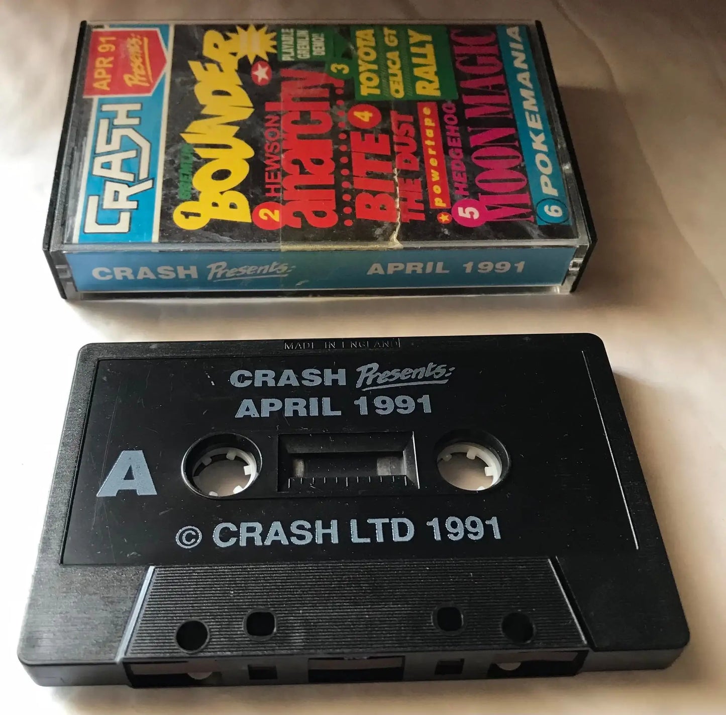 Crash, magazine Tape, Presents, April 1991 Magretro