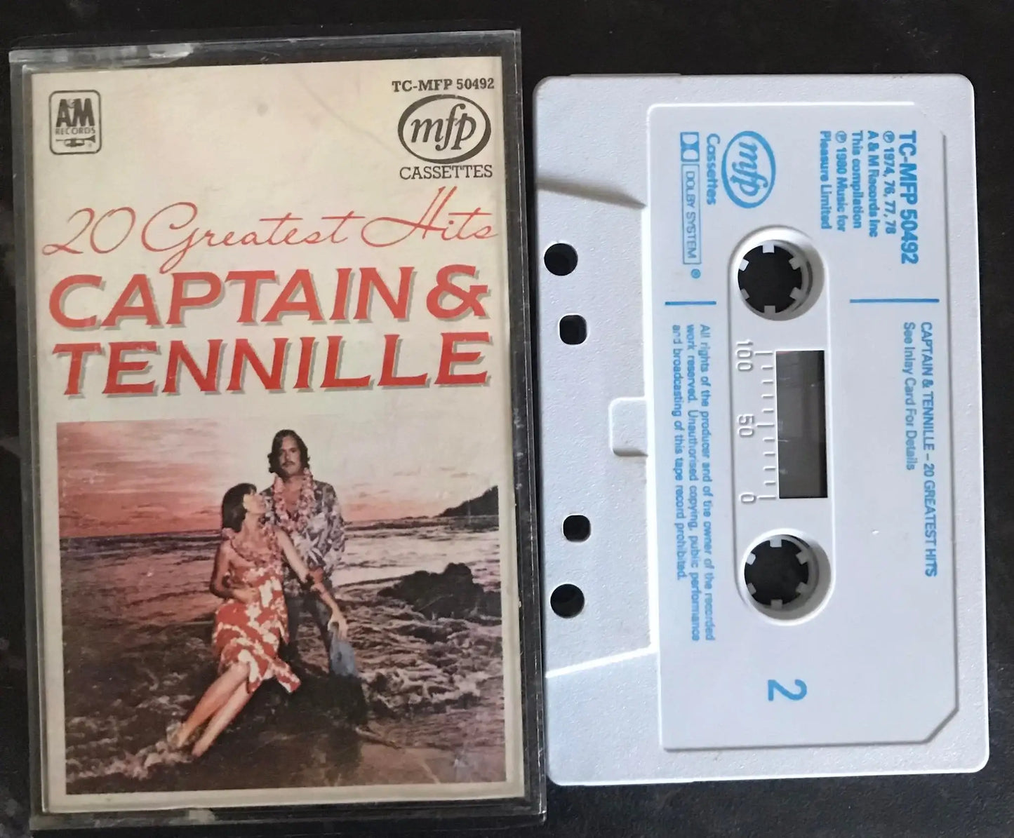 Captain & Tennille, 20 greatest hits album, TC MFP 50492, Vintage Cassette Magretro