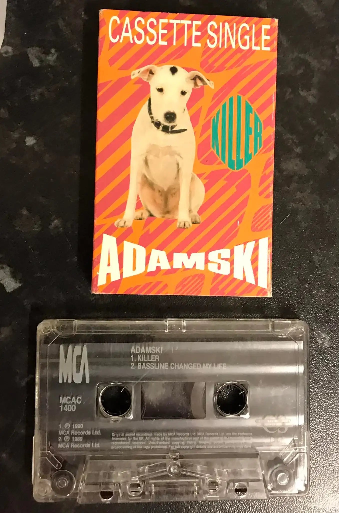 Adamski, Killer Single, MCA, MCAC 1400, Vintage Cassette Magretro