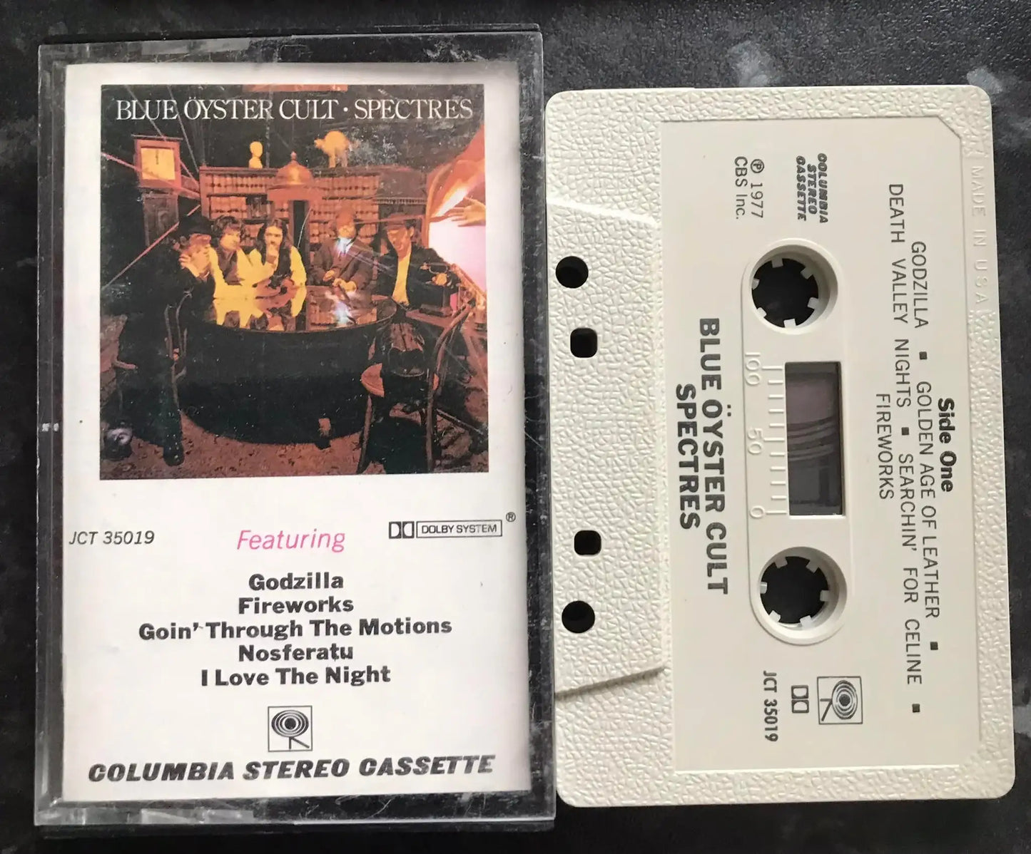 Blue Oyster Cult, Spectres Album, COLUMBIA, JCT 35019, Vintage Cassette Magretro