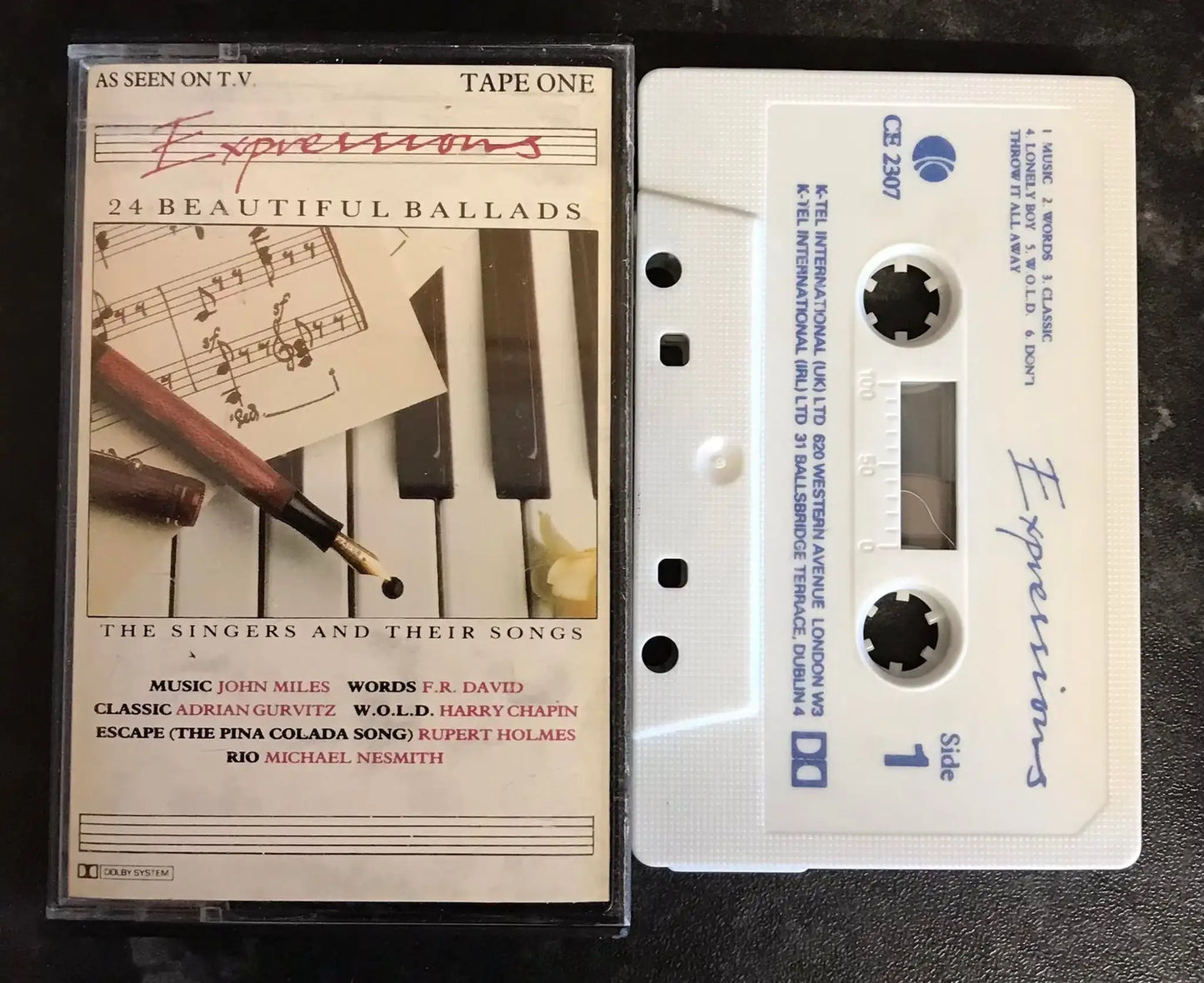 Expressions Album, Tape One, CE 2307, K-Tel, Vintage Cassette Magretro