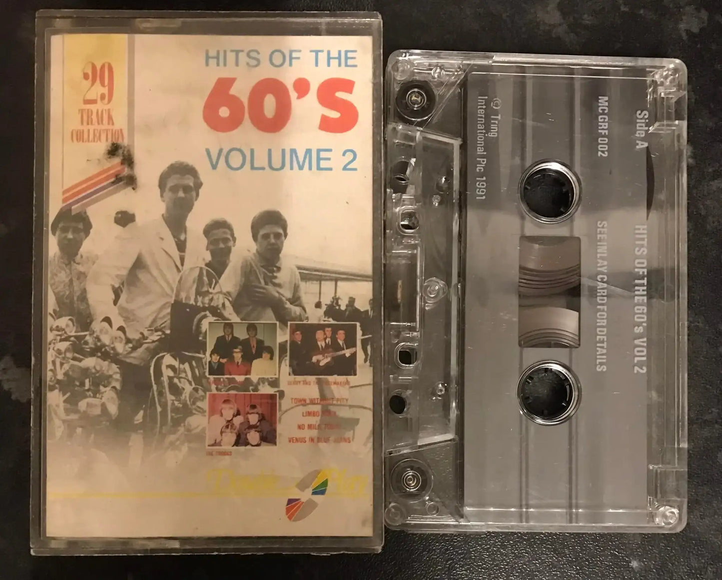 Hits of the 60's, Volume 2, Tring International, MC GRF 002, Vintage Cassette Magretro