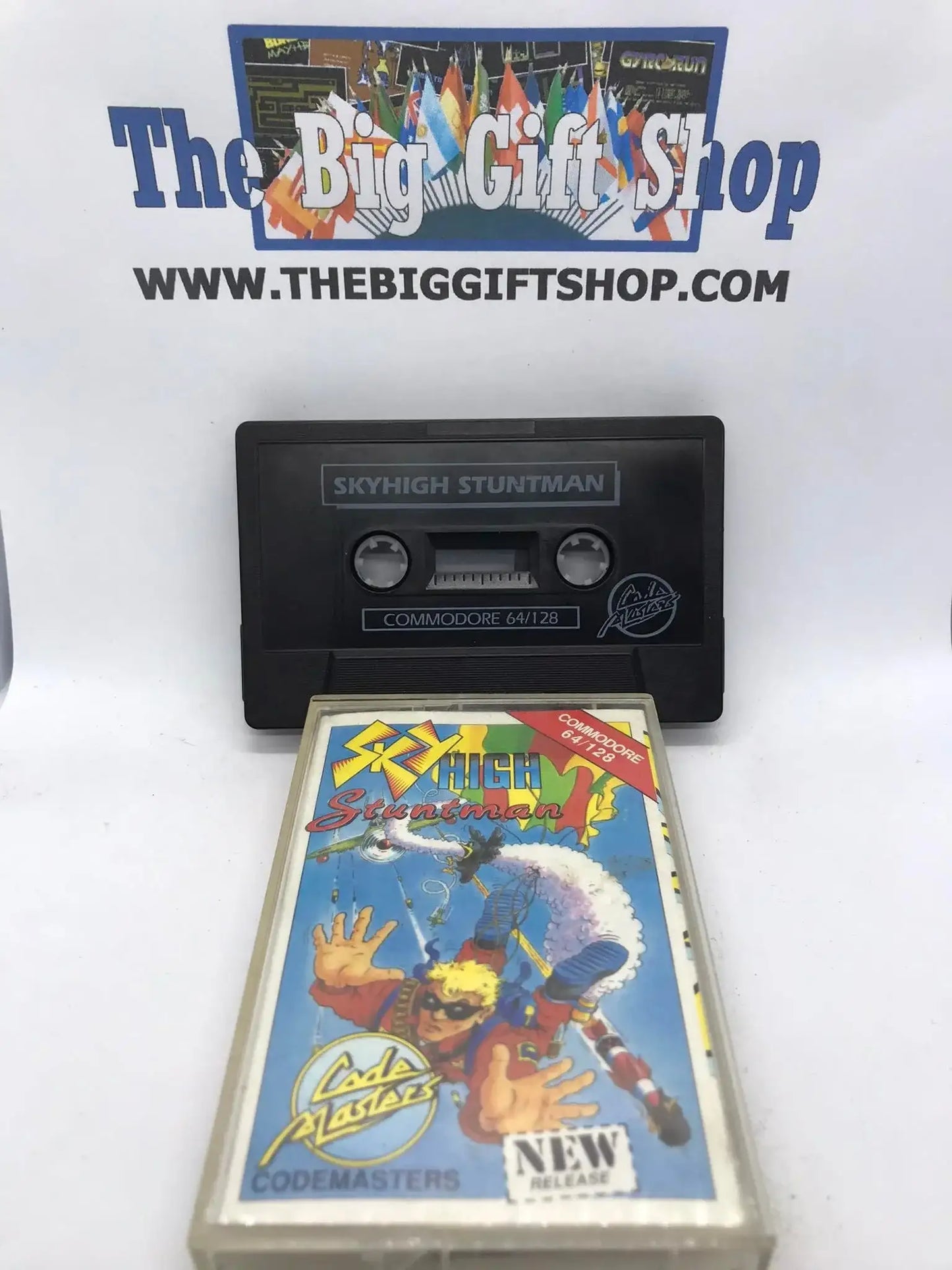 Sky High Stuntman, C64 Game, Released by Codemasters, RARE, WORKING Magretro