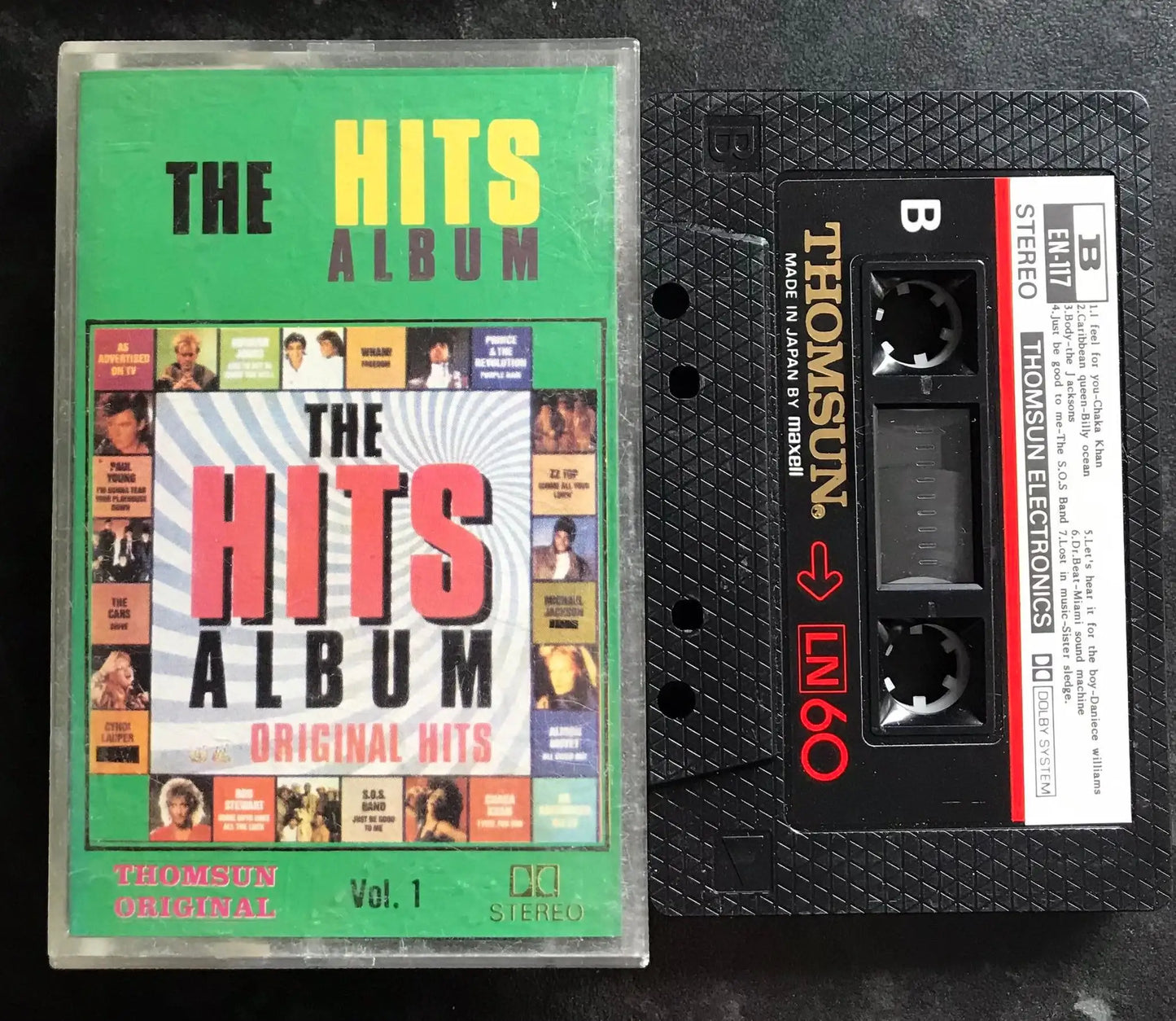 The Hits Album (Vol 1), Thomsun Original, Bootleg, EN-117, Vintage Cassette Magretro