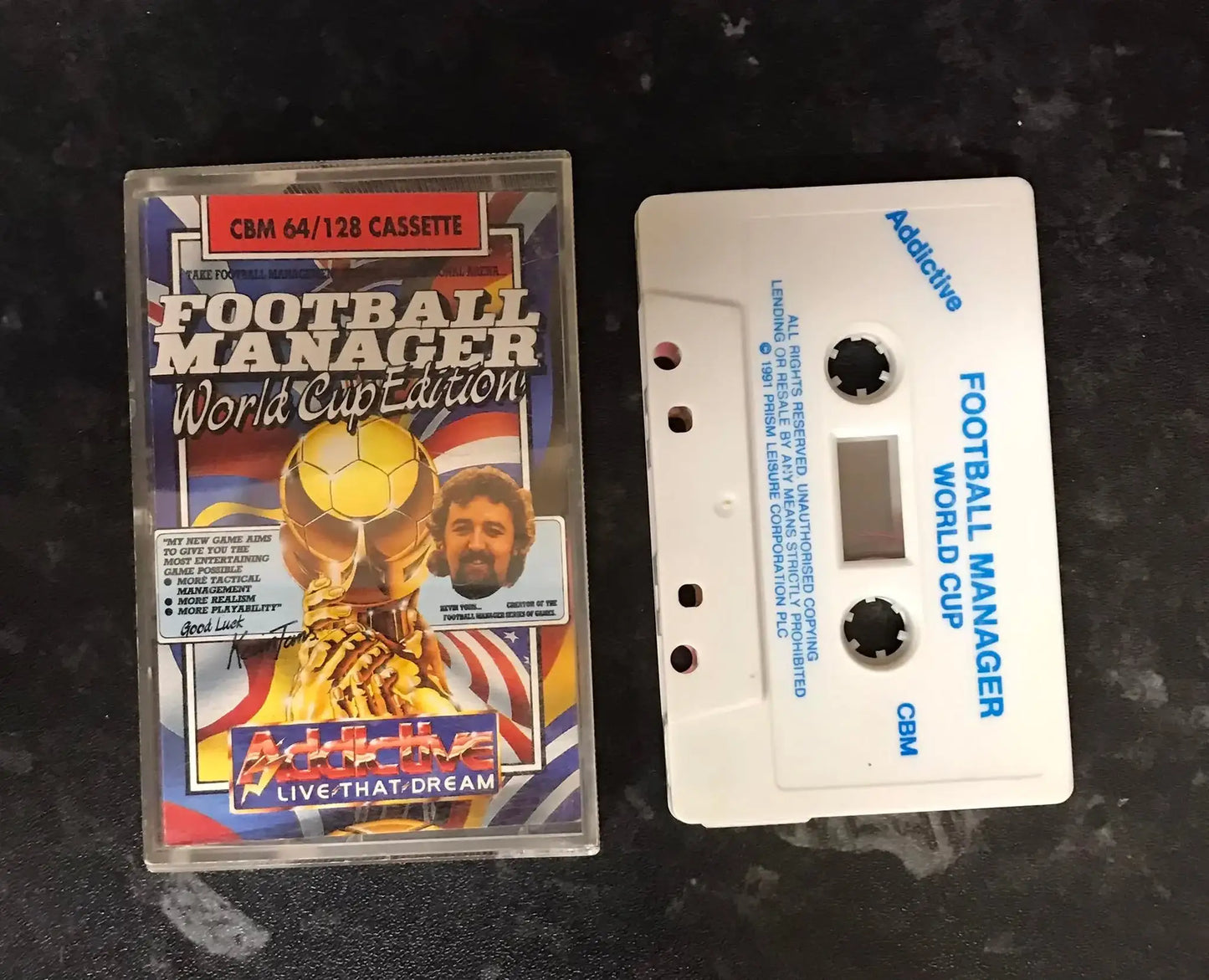 Football Manager World Cup Edition, C64, Addictive games Magretro