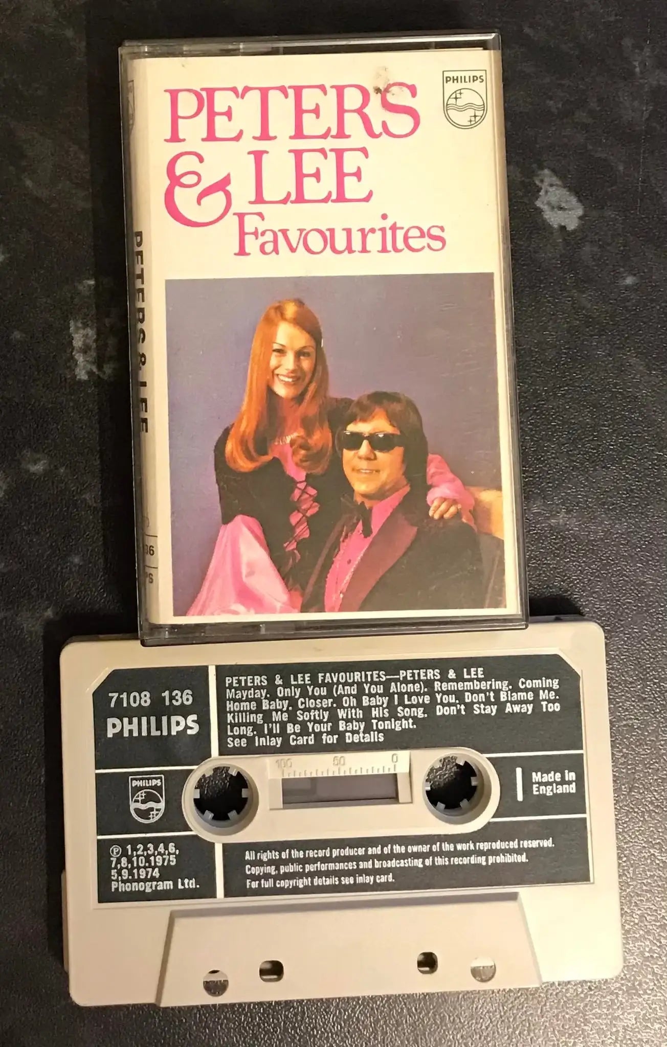 Peters & Lee, Favourites Album, Philips, 7108 136, Vintage Cassette Magretro