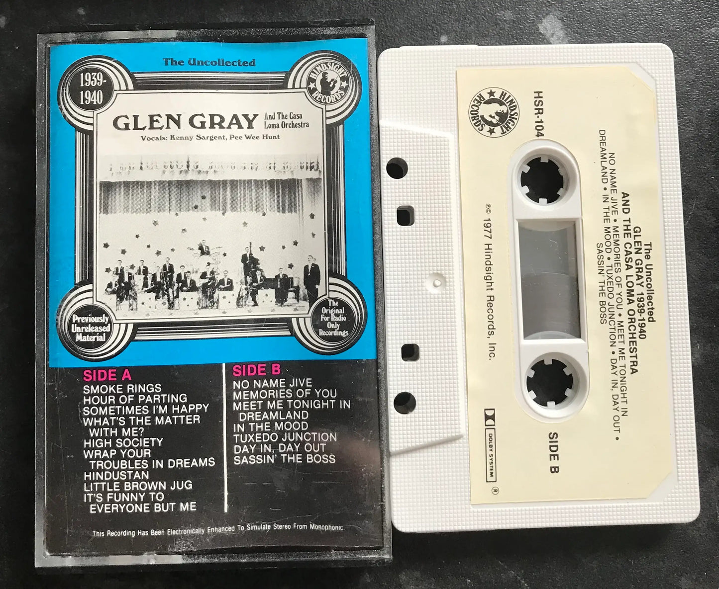 Glen Gray, the uncollected album 1939 to 1940, HSR-104, Vintage Cassette Magretro