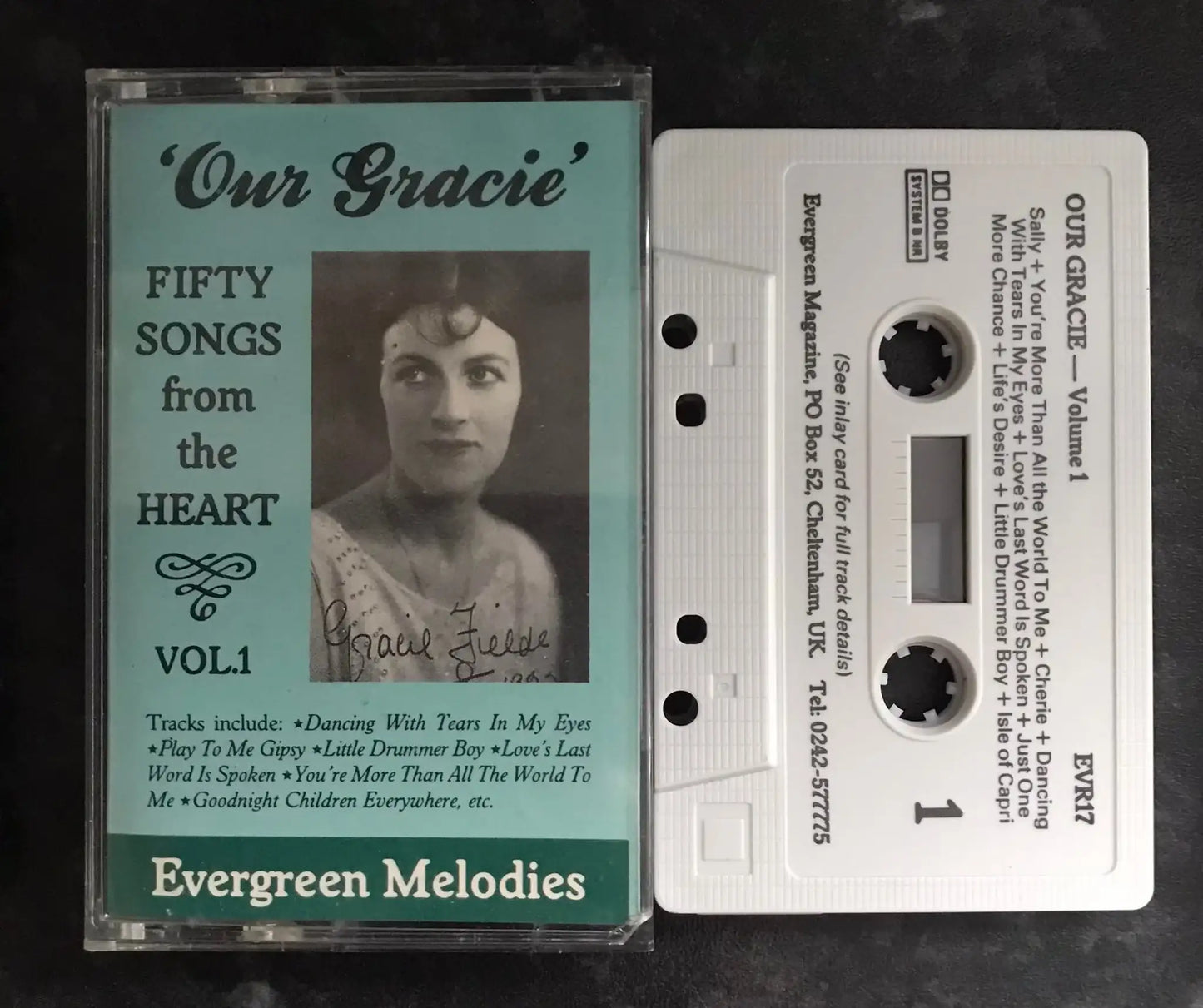 Gracie Fields, Our Gracie Vol 1 Album, EVR17, Evergreen, Vintage Cassette Magretro