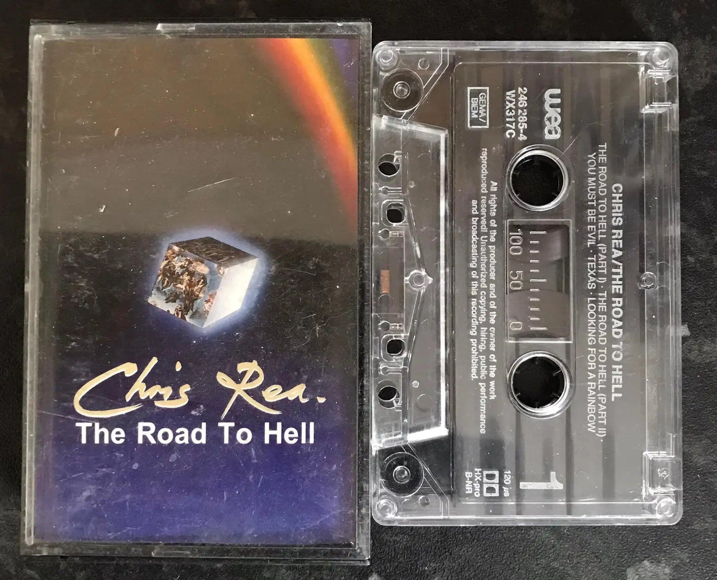 Chris Rea, Road To Hell Album, WEA, 246 285-4, WX317C, Vintage Cassette Magretro
