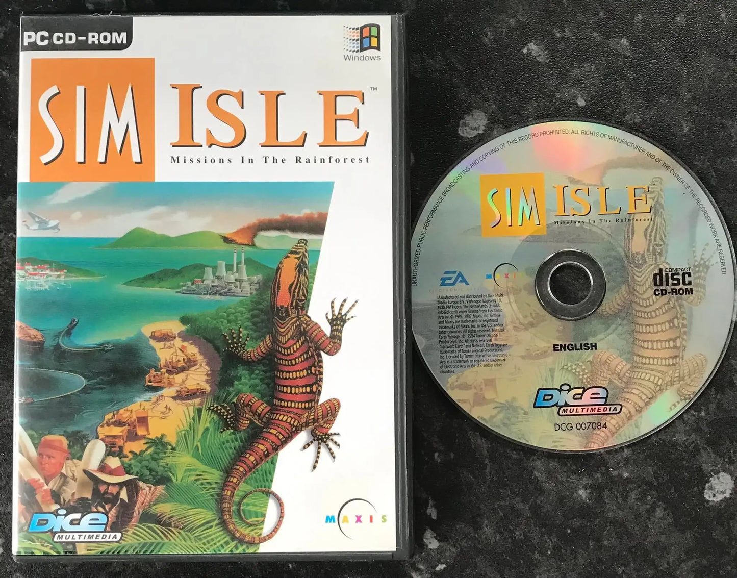 Sim Isle, UK, Pal, PC Game Magretro