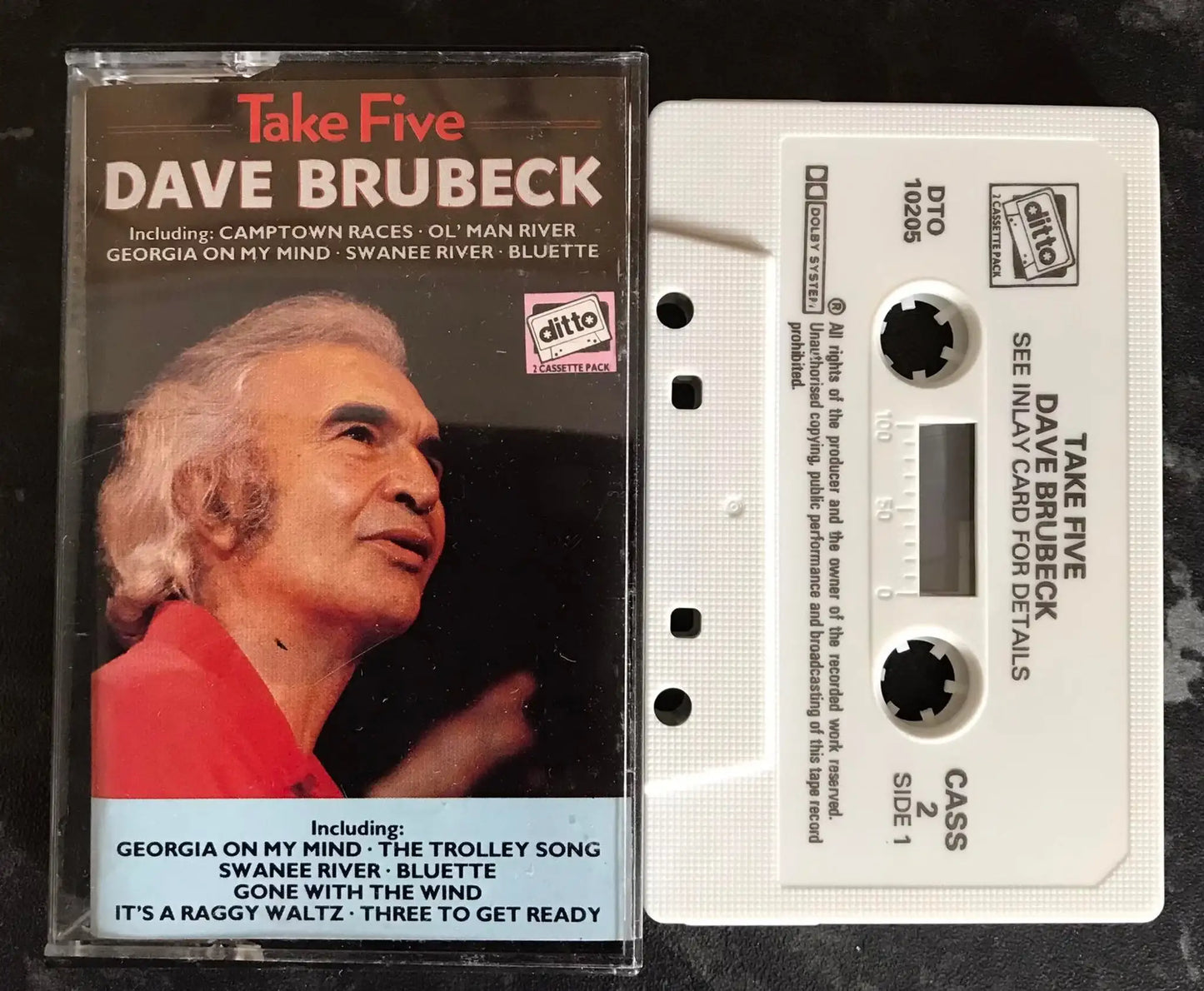Take Five Album, Cassette 2, Dave Brubeck, DTO 10205, Vintage Cassette Magretro