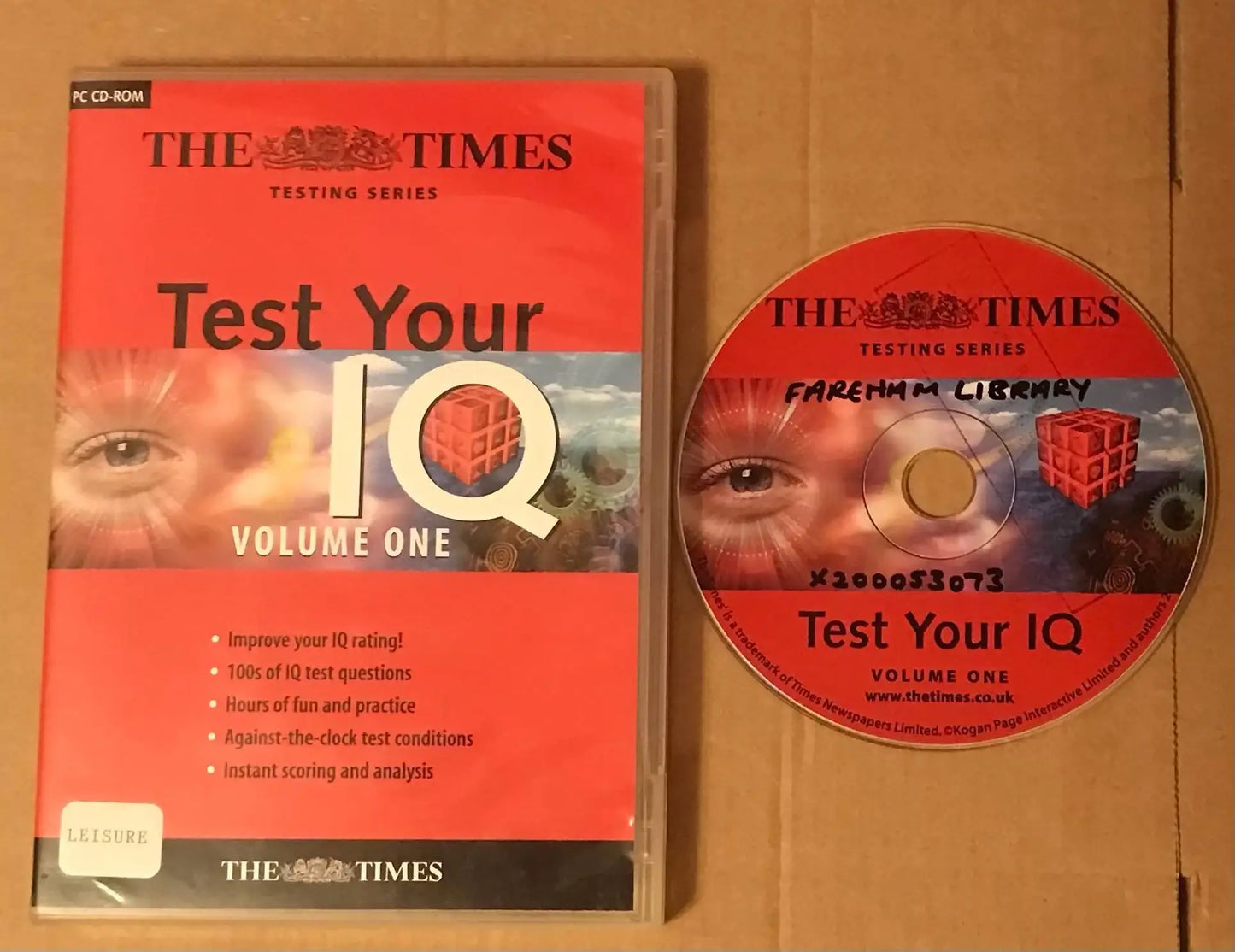 Test Your I.Q. Volume One - The Times - PC CD-Rom game Magretro