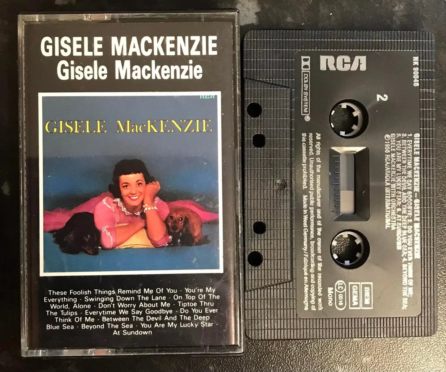 Gisele MacKenzie, Self Titled Album, nk 90046, RCA, Vintage Cassette Magretro