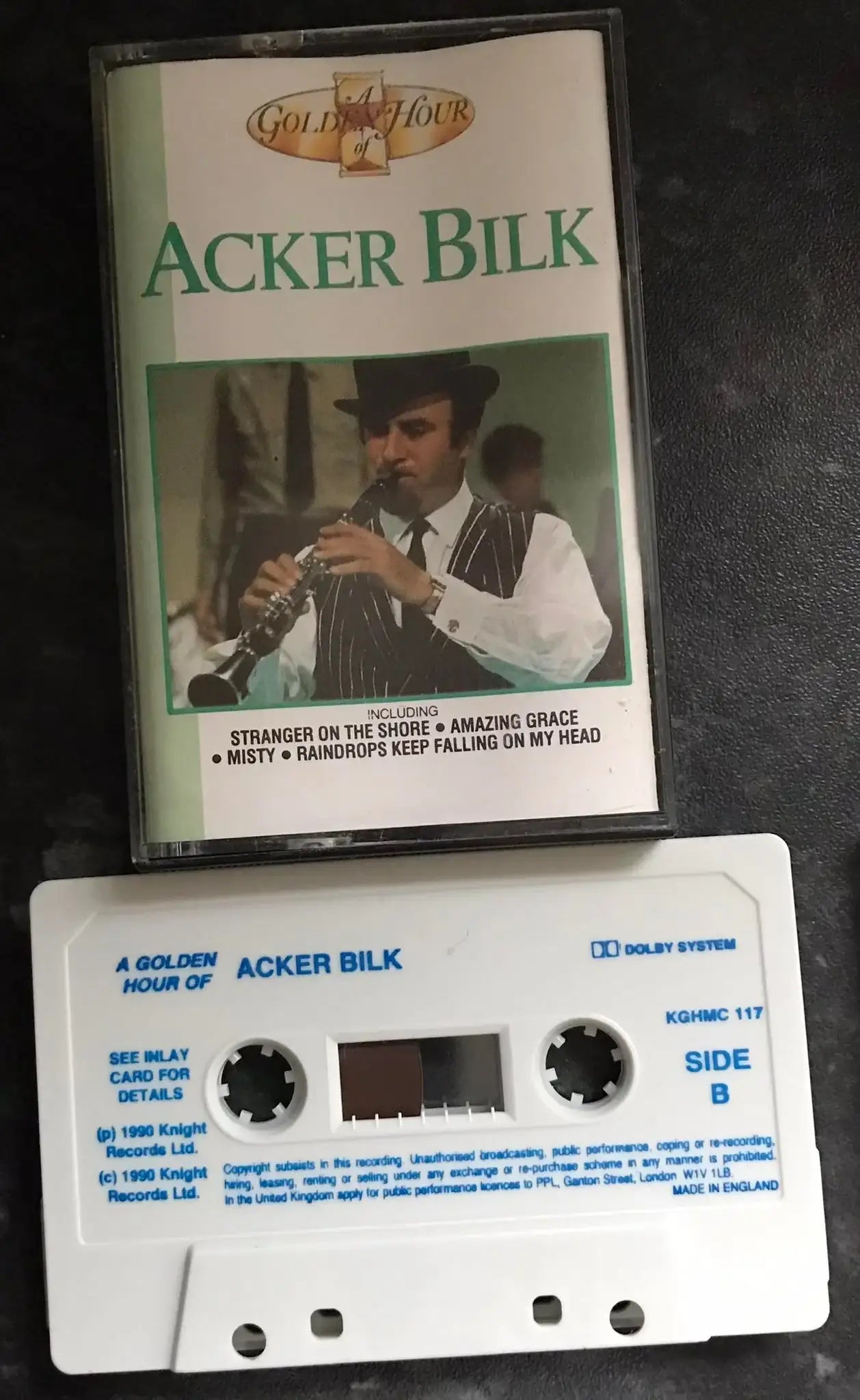Acker Bilk, A Golden Hour of, Acker Bilk Album, kghmc 117, Vintage Cassette Magretro