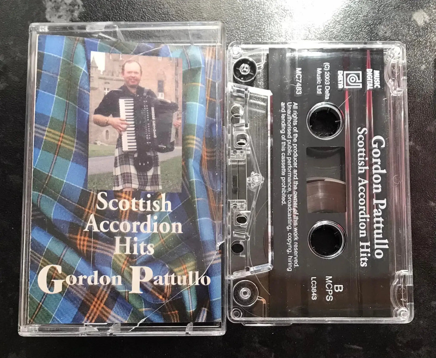 Scottish Accordion Hits Album, Gordon Pattullo, Delta Music Ltd, MC7483 Magretro