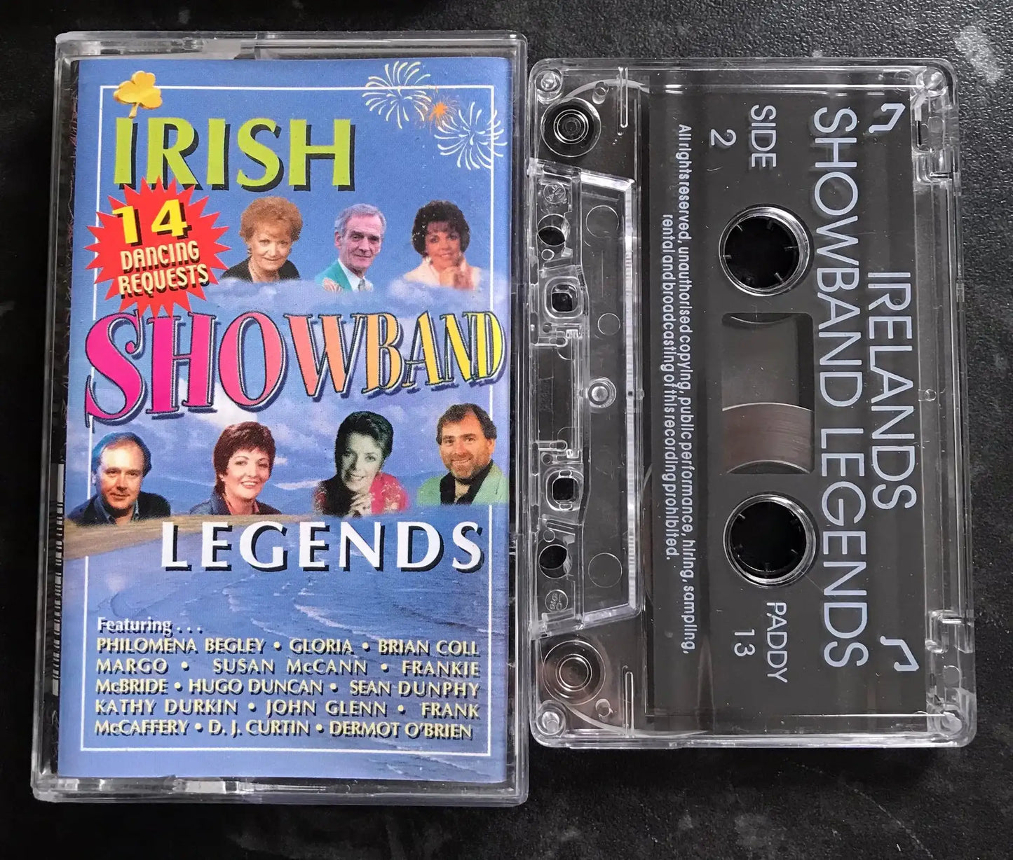 Irish Showband Legends Album with Trevor Dixon, PADDY 13, Vintage Cassette Magretro