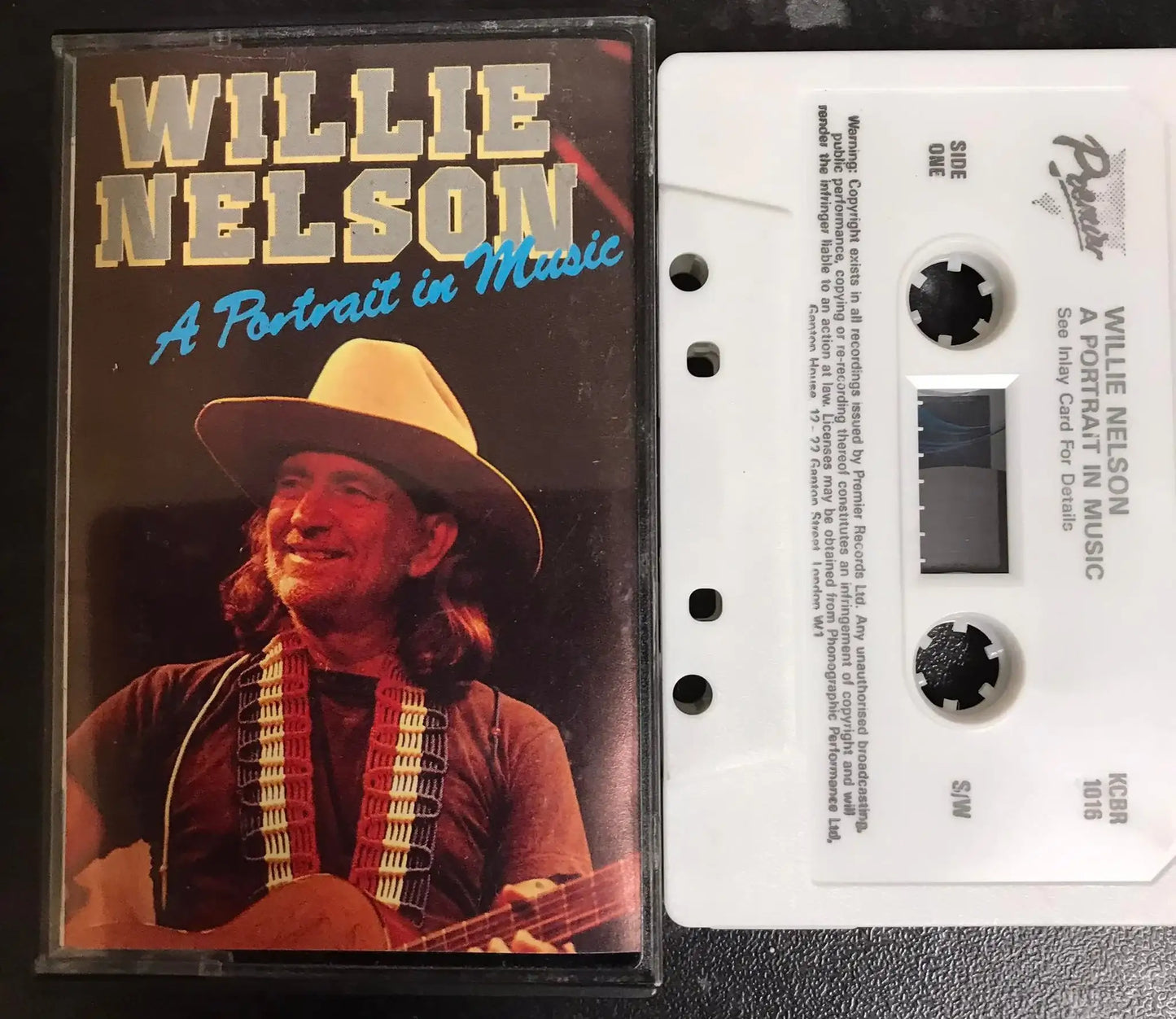 Willie Nelson, A Portrait In Music Album, Premier, KCBR 1016, Vintage Cassette Magretro