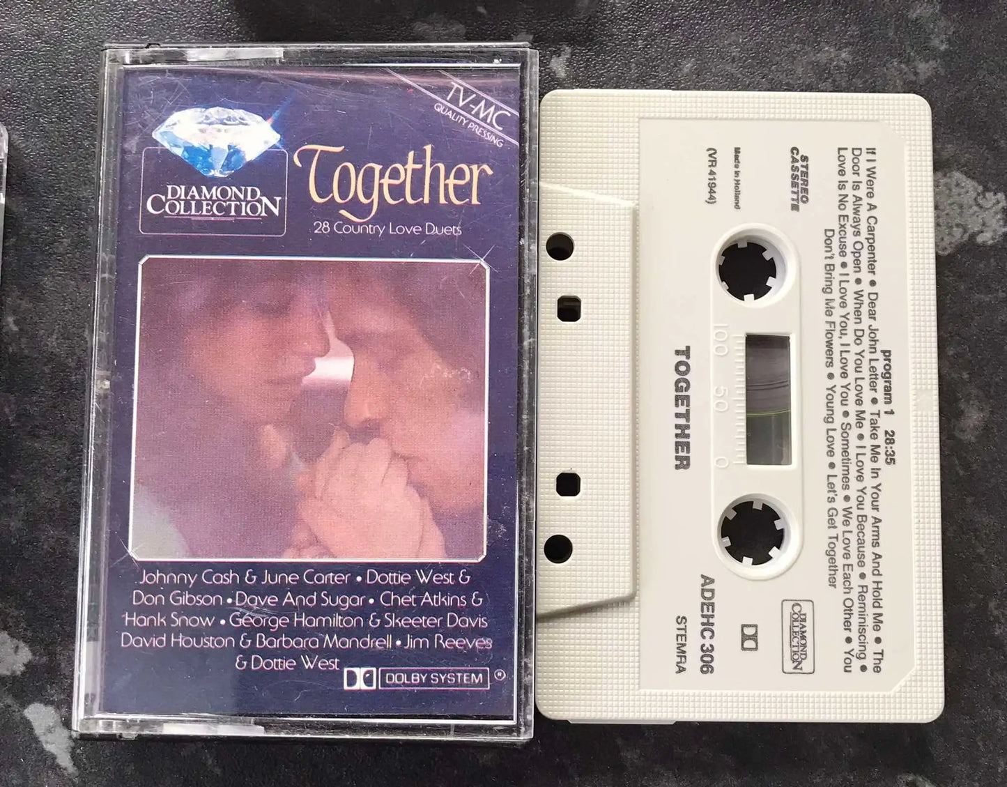 Together Album, 20 Country Love Duets, ADEHC 306, Vintage Cassette Magretro