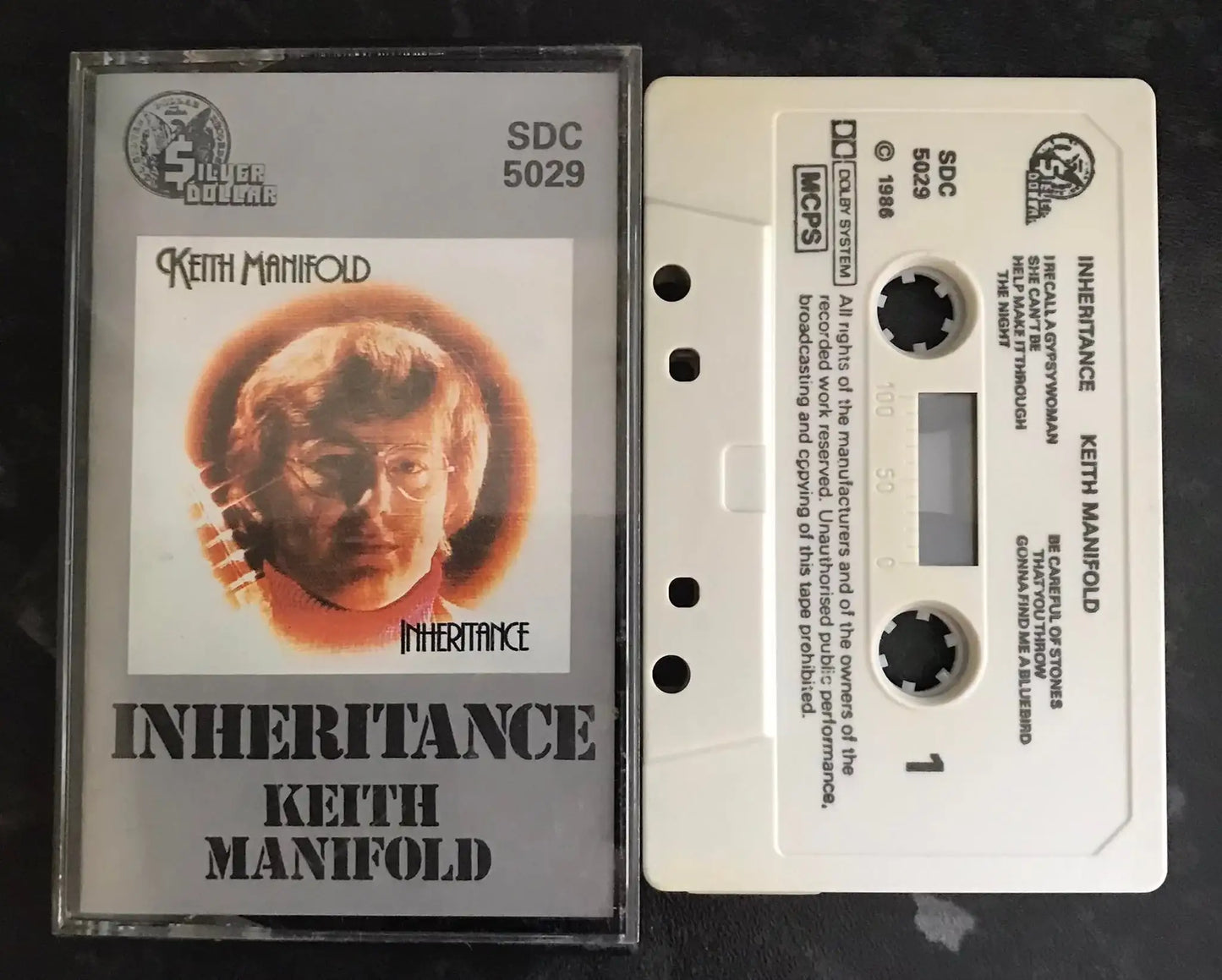 Keith Manifold, Inheritance Album, sdc 5029, Silver Dollar, Vintage Cassette Magretro