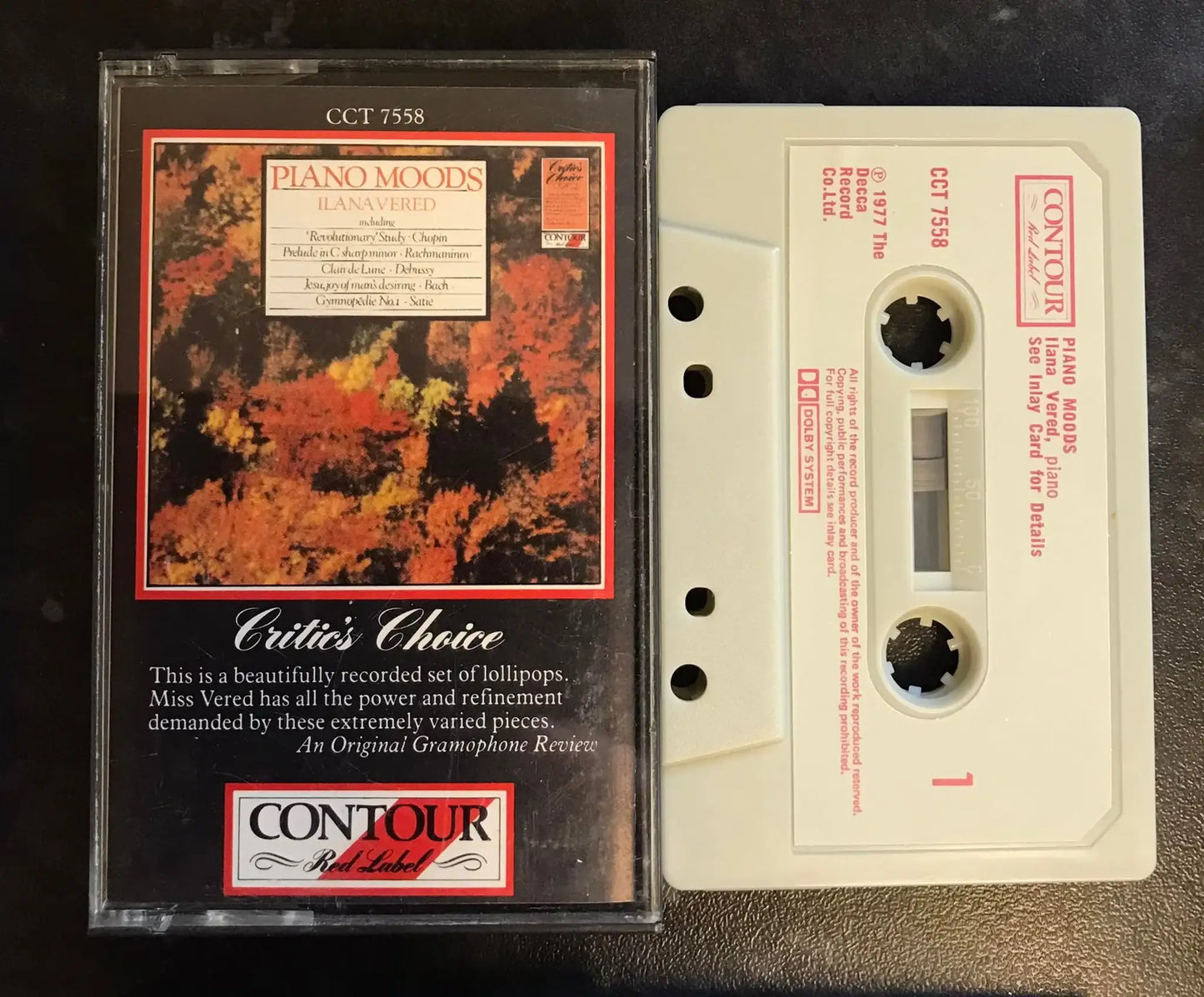 Piano Moods Album, Recital, ILana Vered, Contour Red Label, CCTC 7558 Magretro