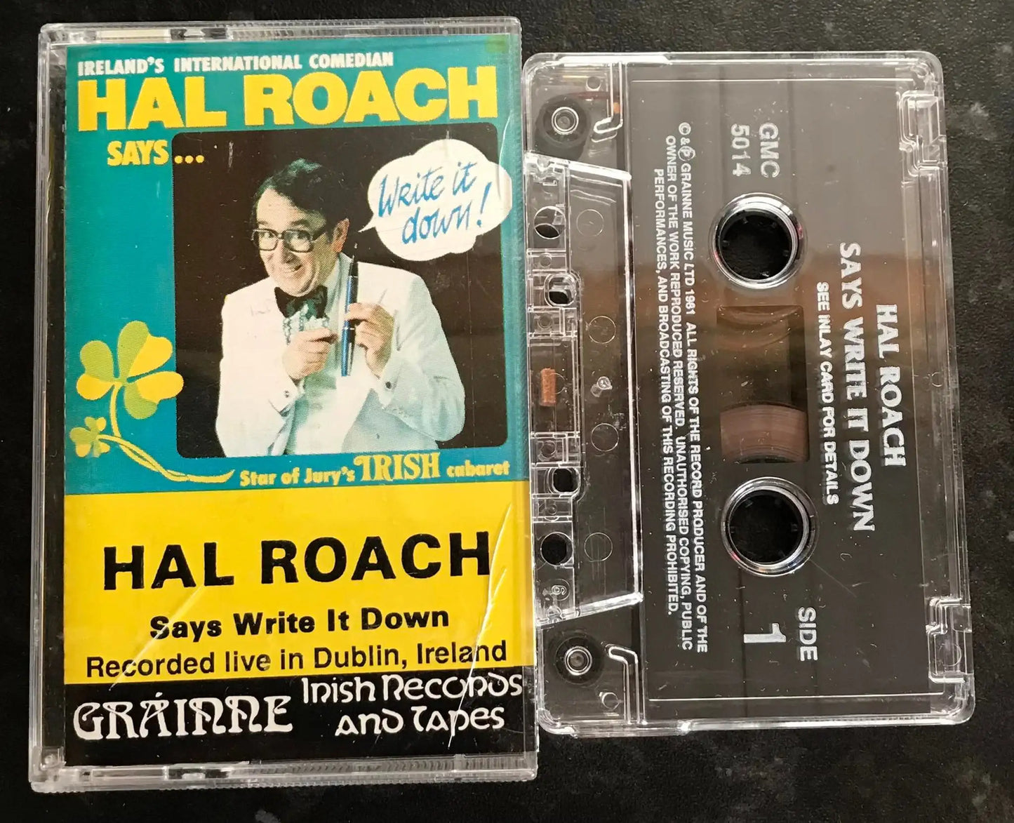 Hal Roach Says Write It Down Album, Grainne Irish Records, GMC 5014 Magretro